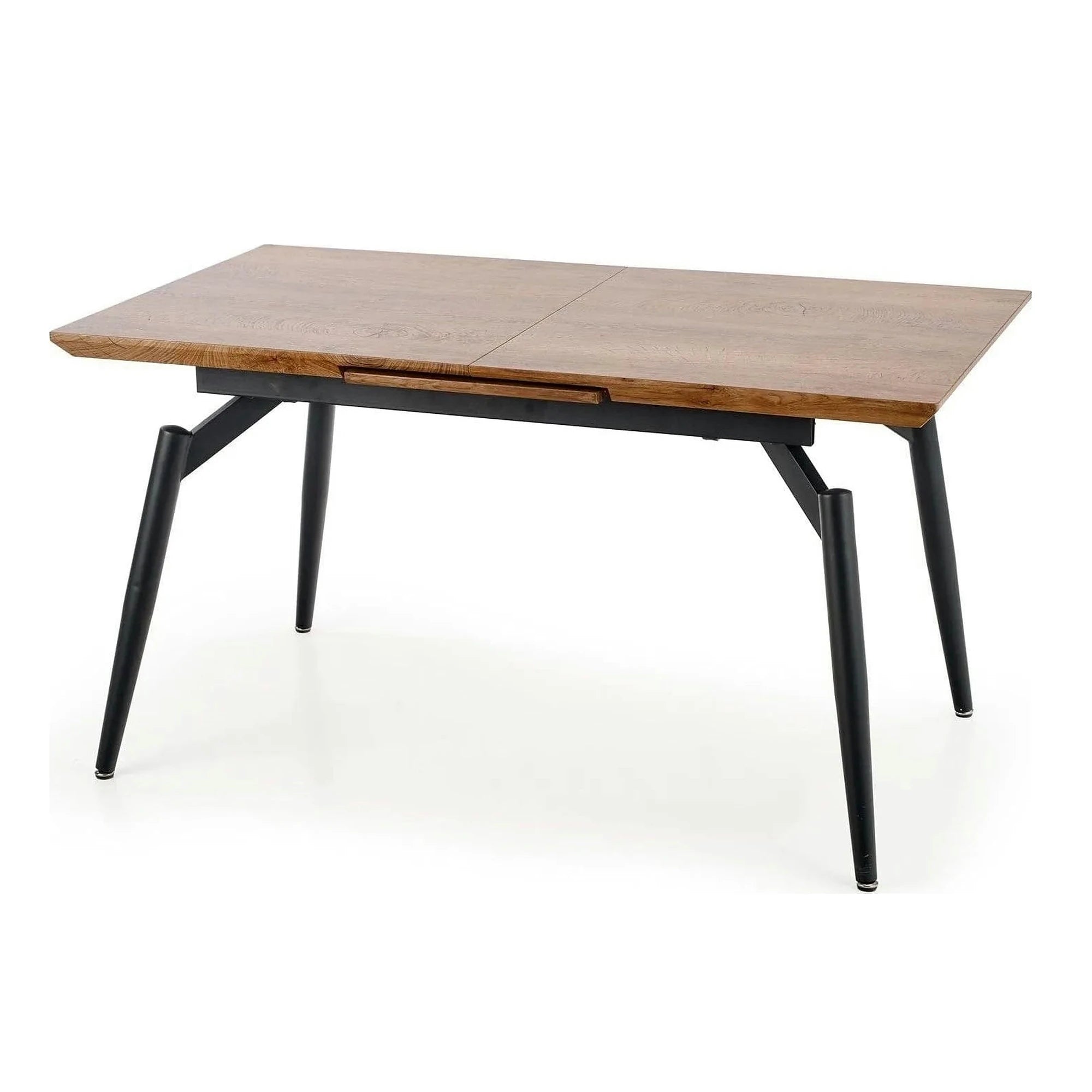 Masa extensibila CAMBELL, negru/stejar, 140/180x80x74 cm