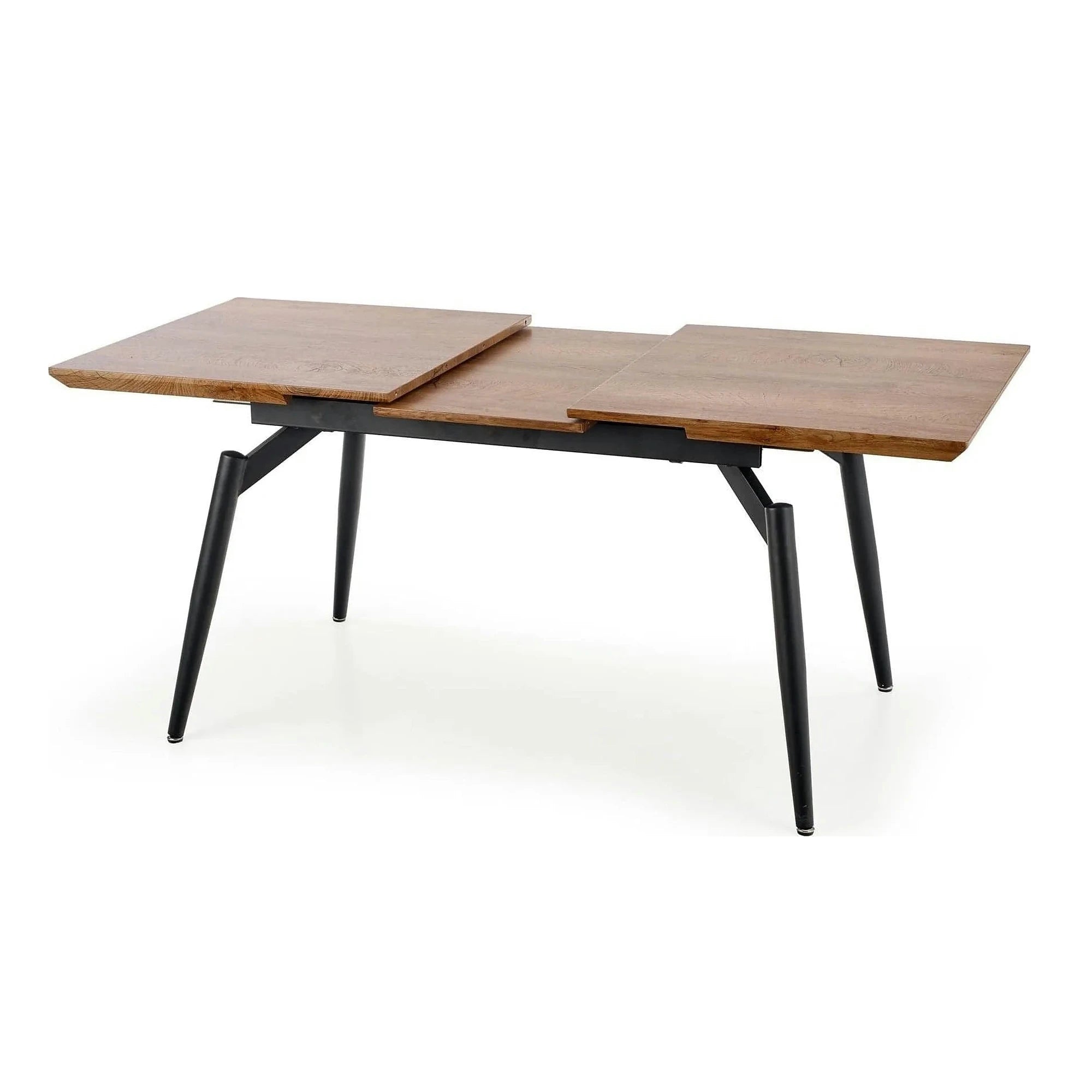 Masa extensibila CAMBELL, negru/stejar, 140/180x80x74 cm