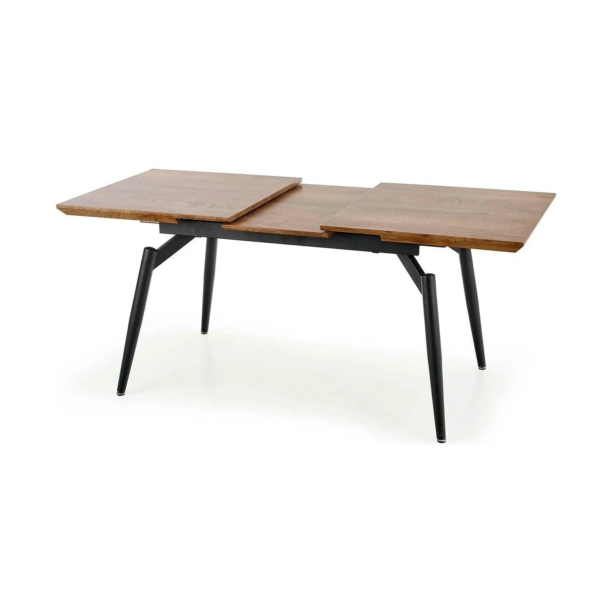 Masa extensibila CAMBELL, negru/stejar, 140/180x80x74 cm