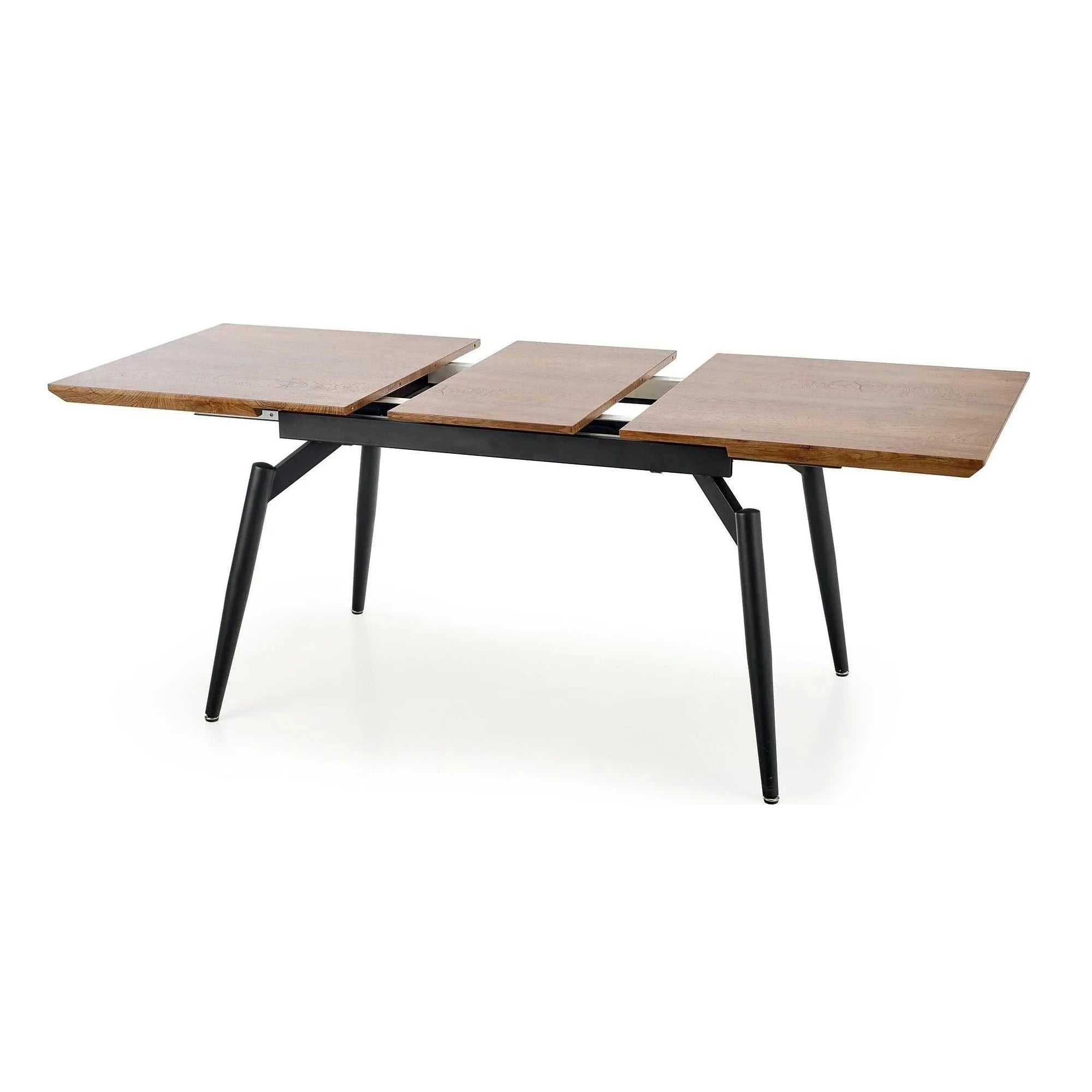 Masa extensibila CAMBELL, negru/stejar, 140/180x80x74 cm