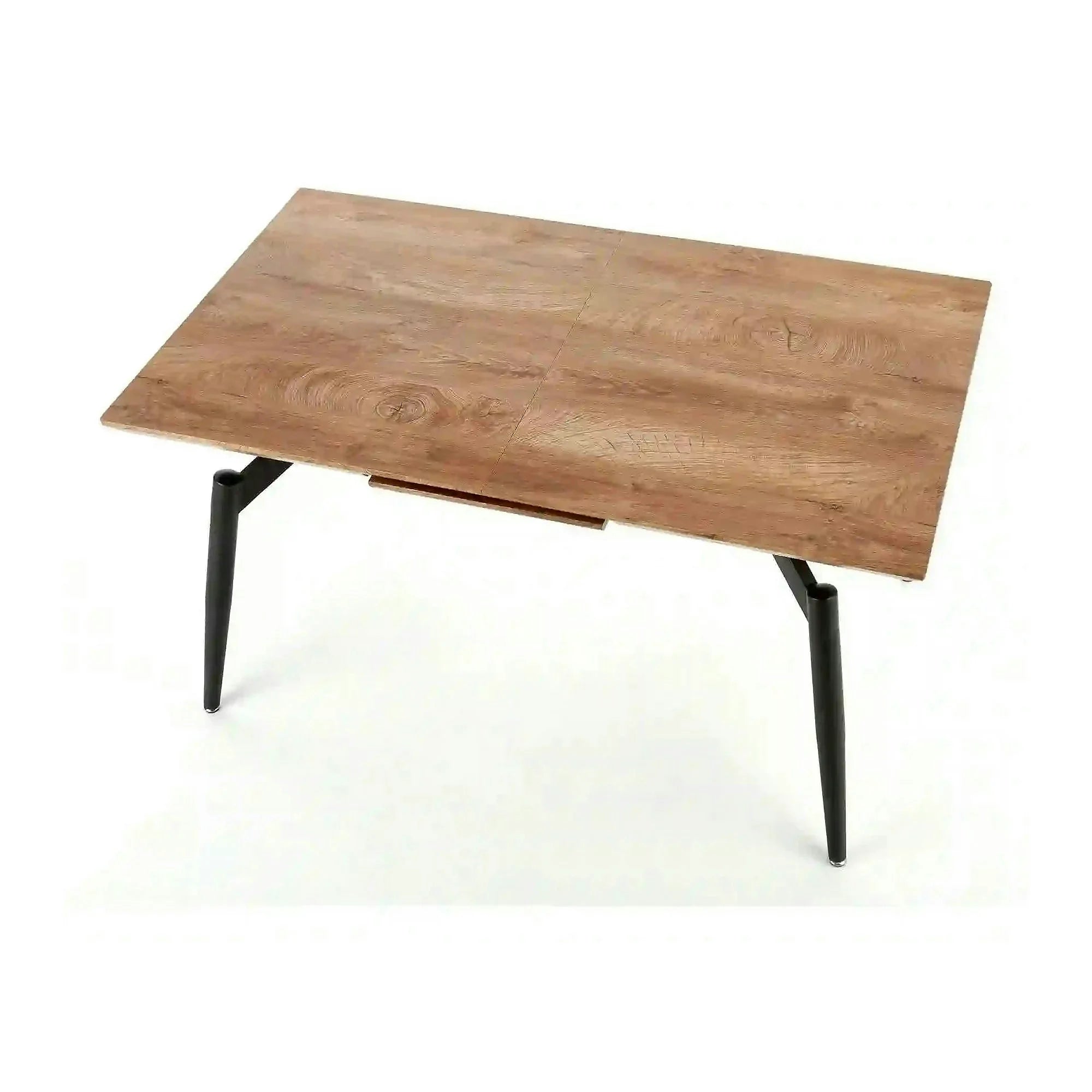 Masa extensibila CAMBELL, negru/stejar, 140/180x80x74 cm
