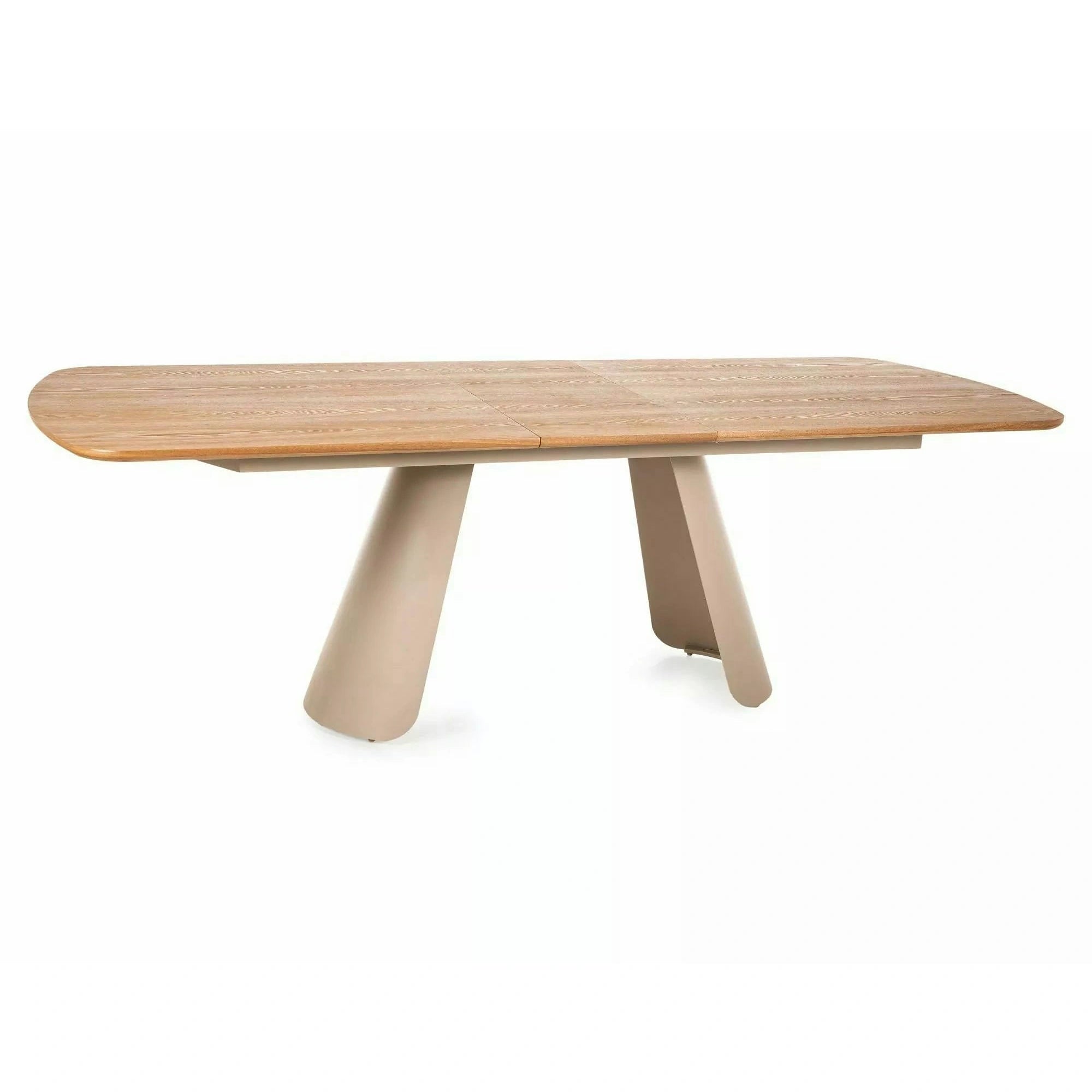 Masă extensibilă CANON, stejar/cașmir, furnir/metal/MDF, 200–240x100x76 cm