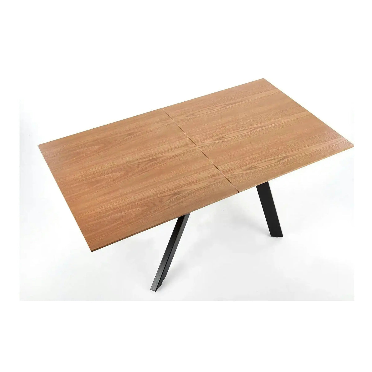 Masa extensibila Capital, stejar auriu/negru, 160/200x90x76 cm