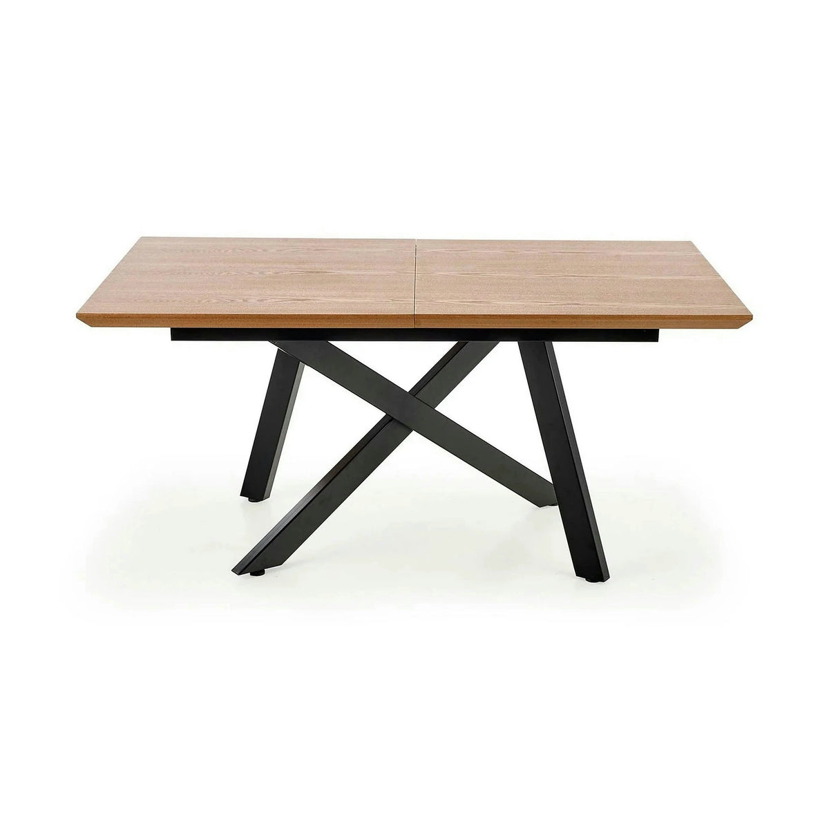 Masa extensibila CAPITAL, stejar auriu/negru, 180/240x90x76 cm