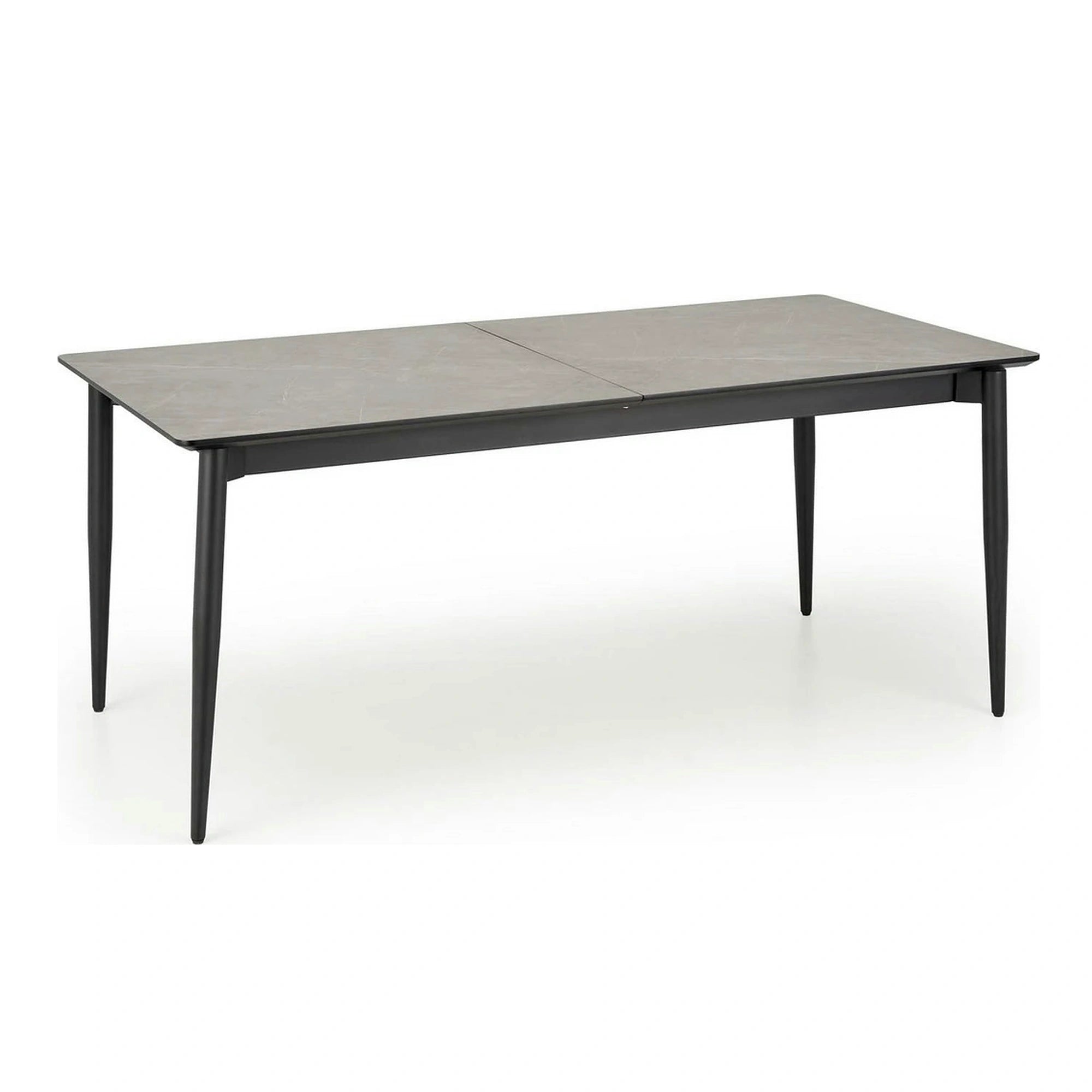 Masa extensibila CHARLES, gri/negru, 180/260x90x76 cm