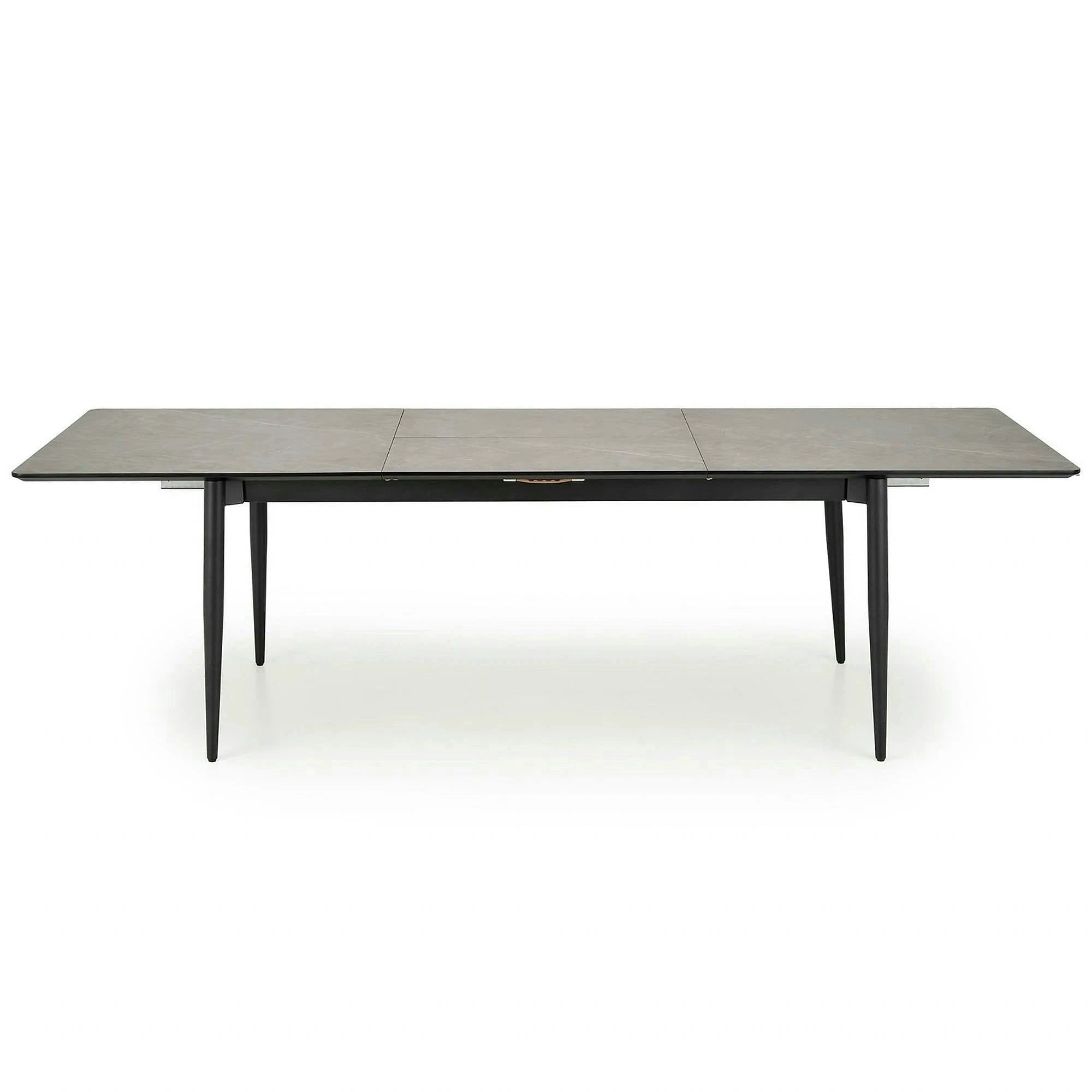 Masa extensibila CHARLES, gri/negru, 180/260x90x76 cm