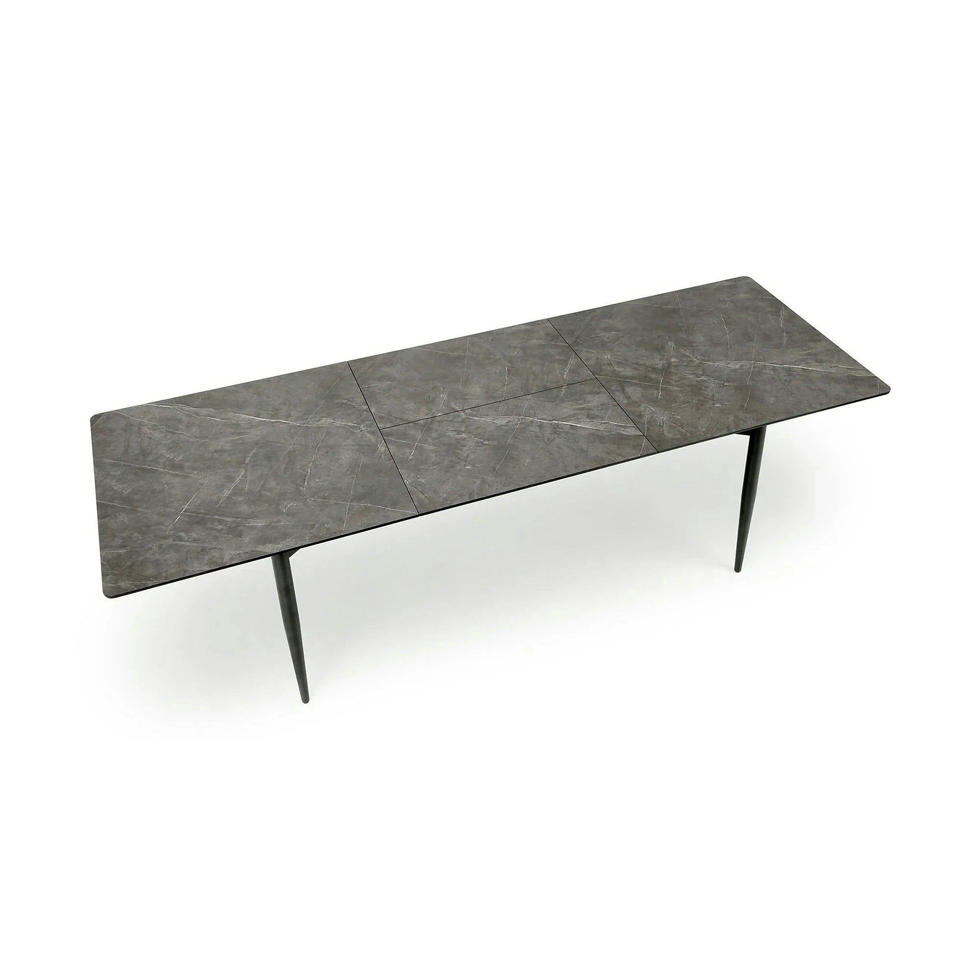 Masa extensibila CHARLES, gri/negru, 180/260x90x76 cm