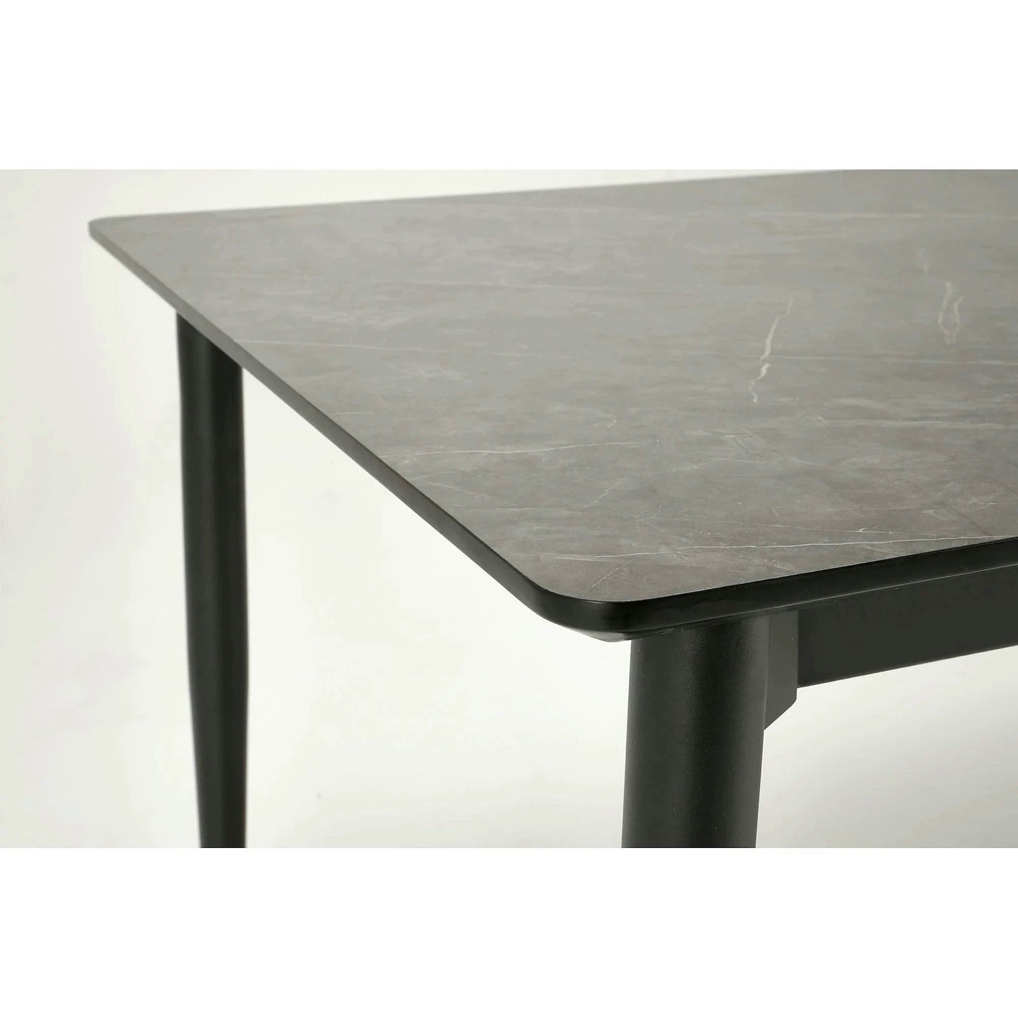 Masa extensibila CHARLES, gri/negru, 180/260x90x76 cm
