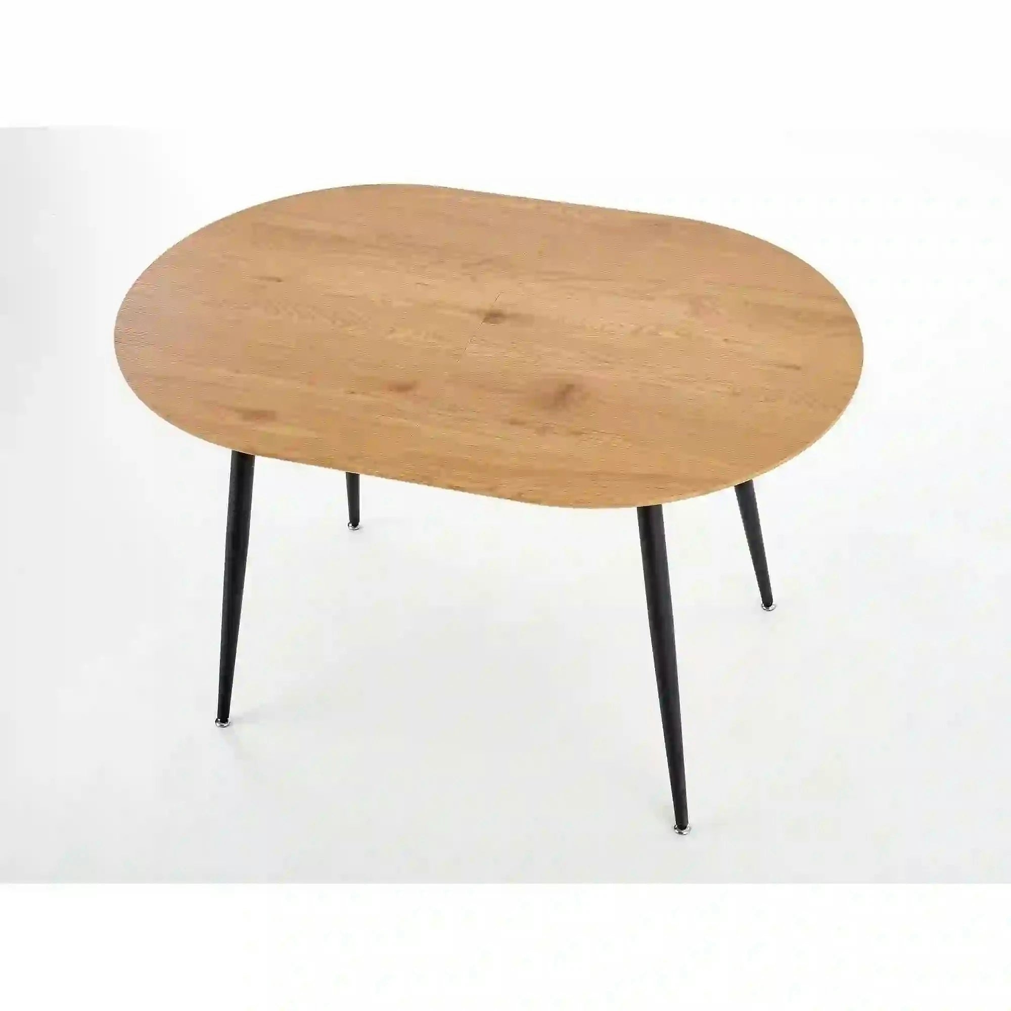 Masa extensibila COLORADO, stejar auriu/negru, 120/160x80x74 cm