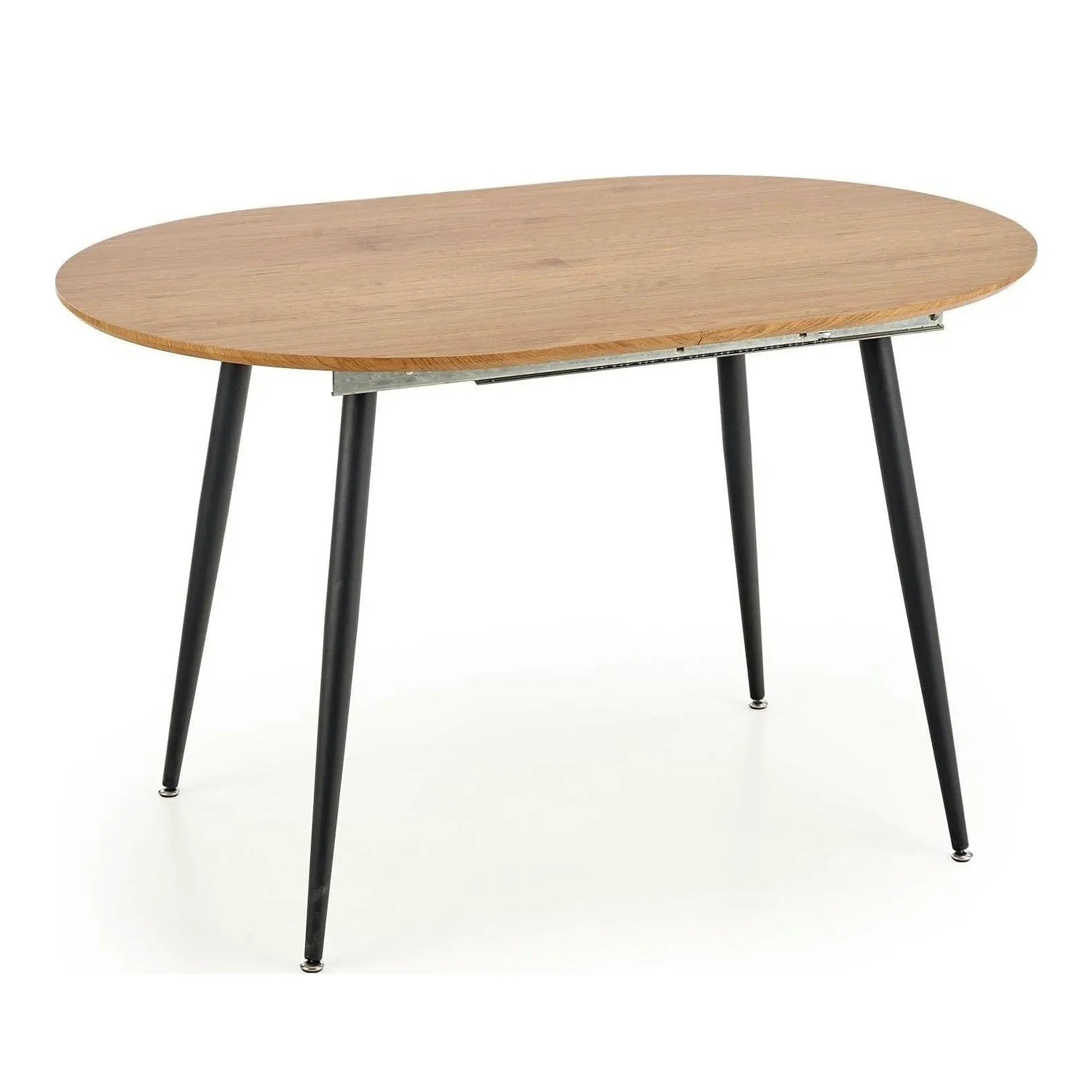 Masa extensibila COLORADO, stejar auriu/negru, 120/160x80x74 cm