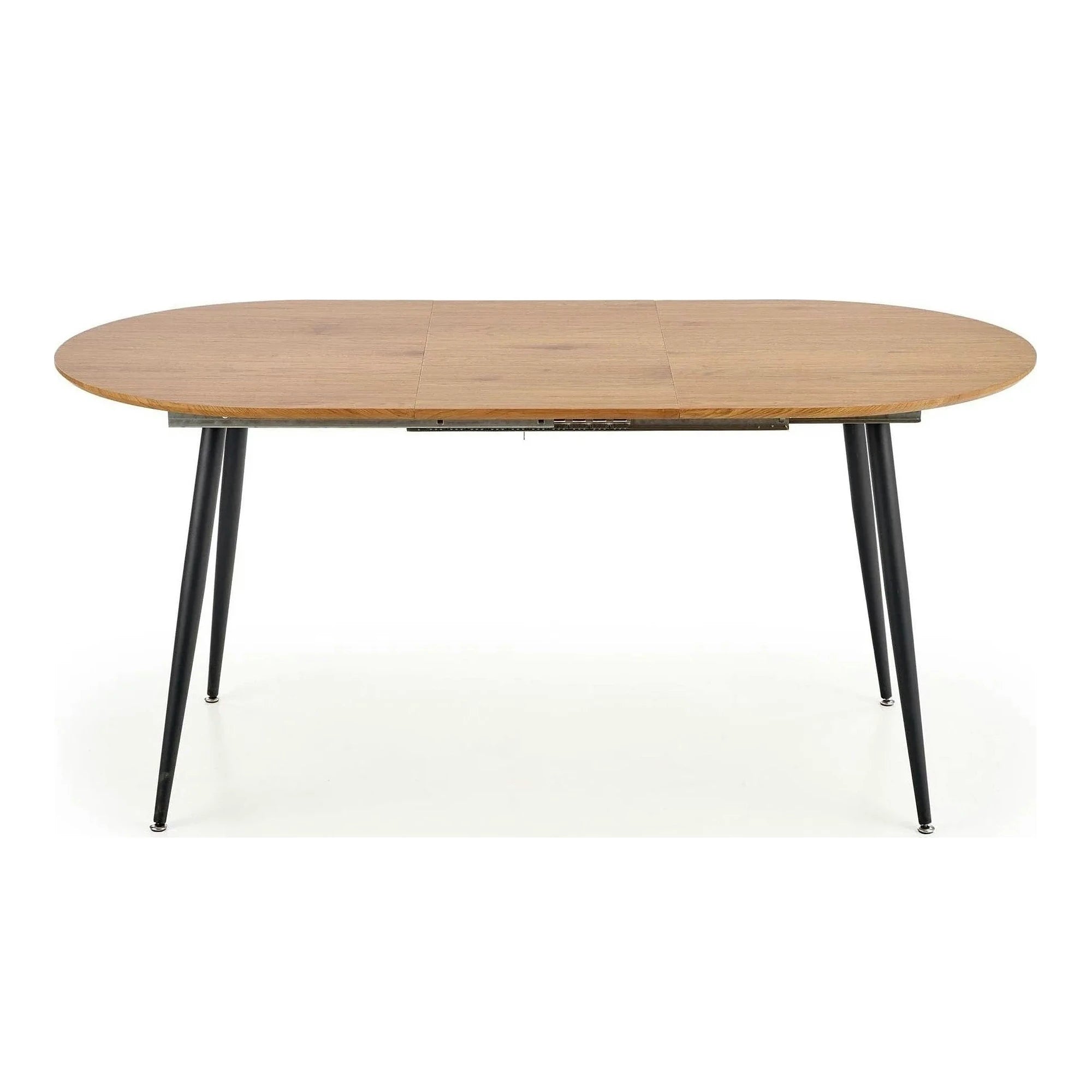 Masa extensibila COLORADO, stejar auriu/negru, 120/160x80x74 cm