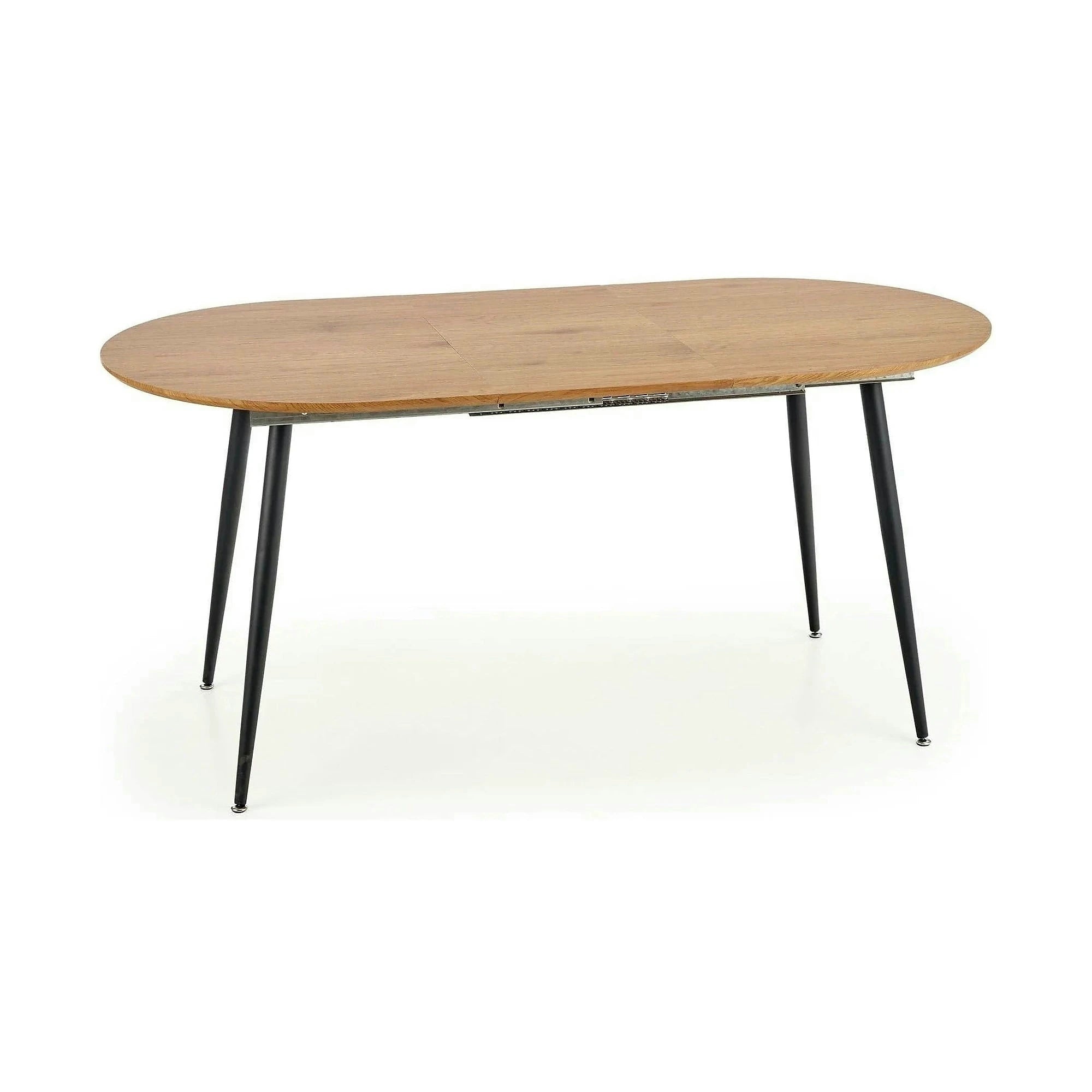 Masa extensibila COLORADO, stejar auriu/negru, 120/160x80x74 cm