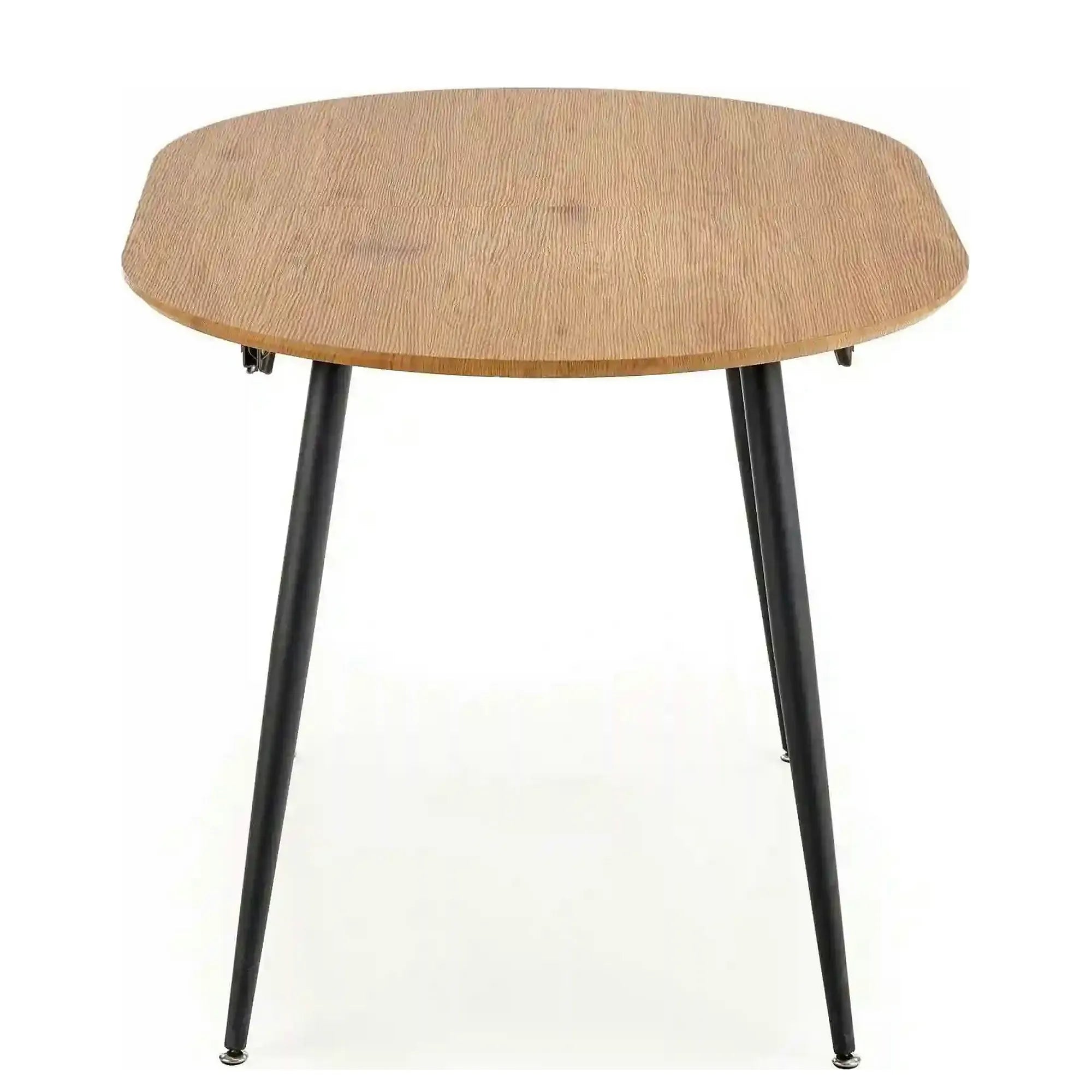 Masa extensibila COLORADO, stejar auriu/negru, 120/160x80x74 cm