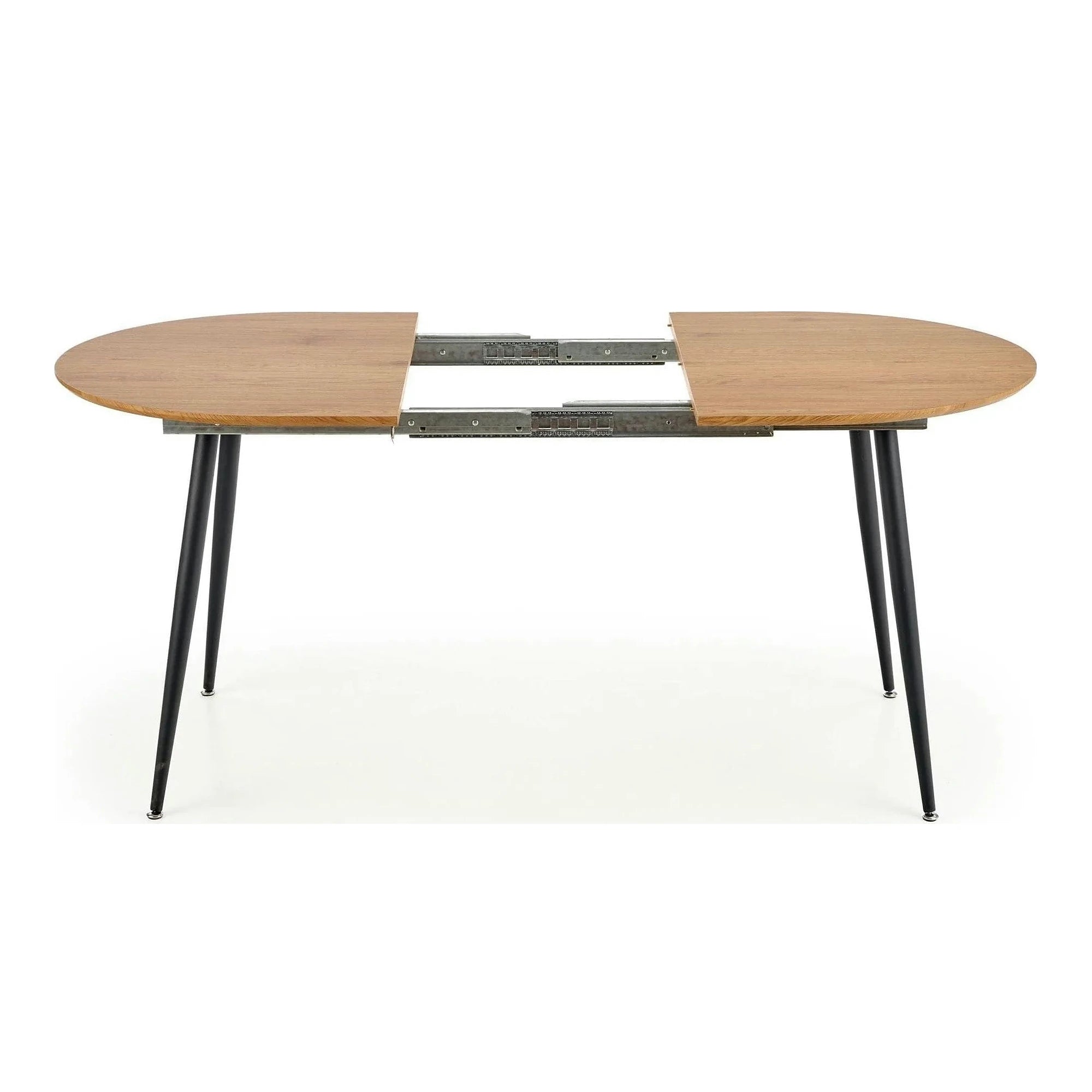 Masa extensibila COLORADO, stejar auriu/negru, 120/160x80x74 cm