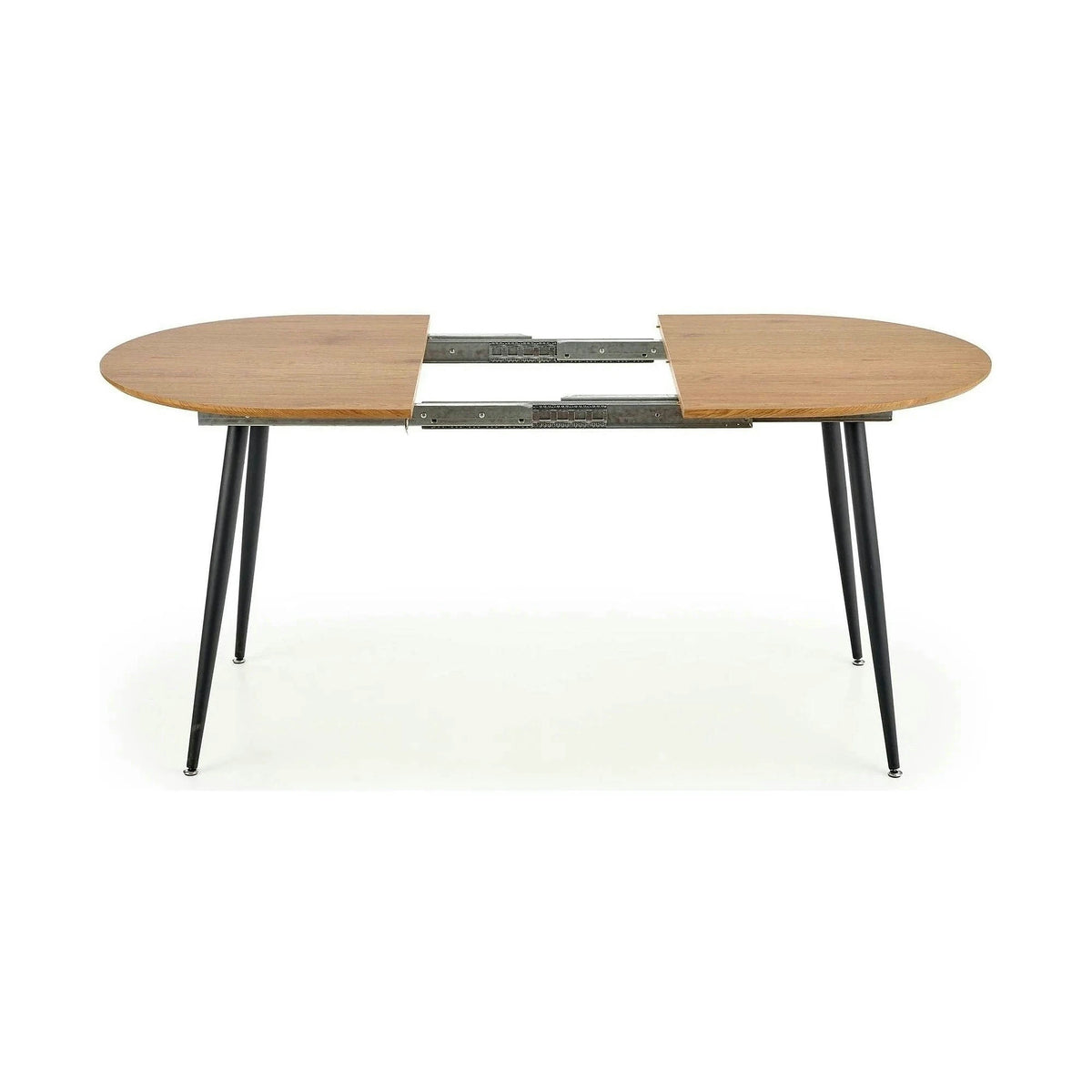 Masa extensibila COLORADO, stejar auriu/negru, 120/160x80x74 cm