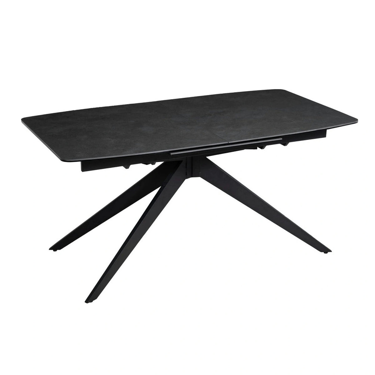Masa extensibila COSMO, negru, sticla/ceramica/metal, 180/240x90x76 cm