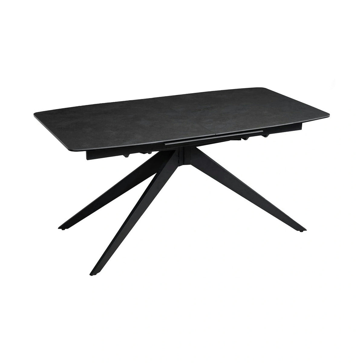 Masa extensibila COSMO, negru, sticla/ceramica/metal, 180/240x90x76 cm