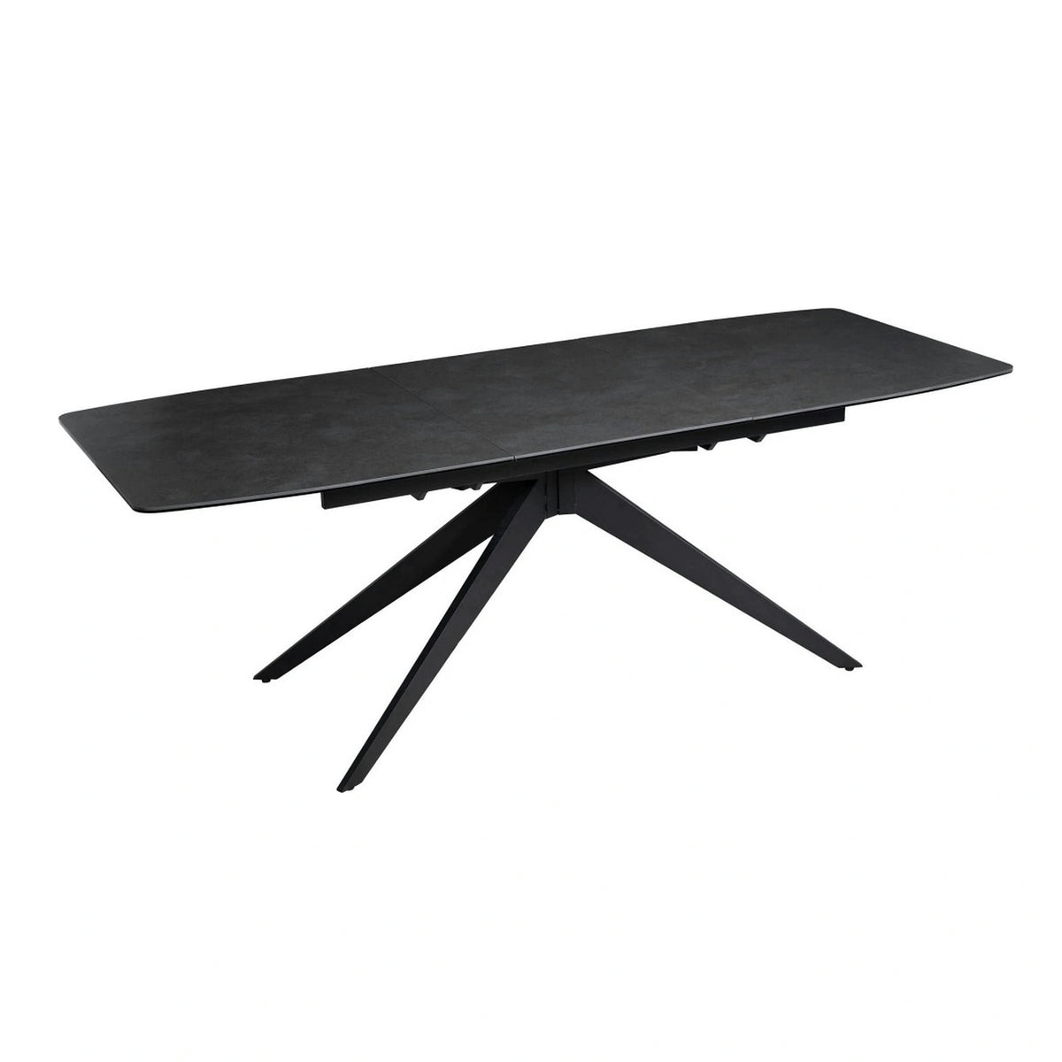 Masa extensibila COSMO, negru, sticla/ceramica/metal, 180/240x90x76 cm