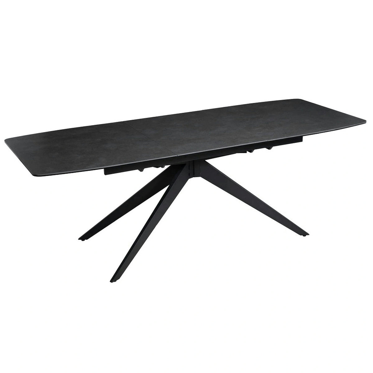 Masa extensibila COSMO, negru, sticla/ceramica/metal, 180/240x90x76 cm