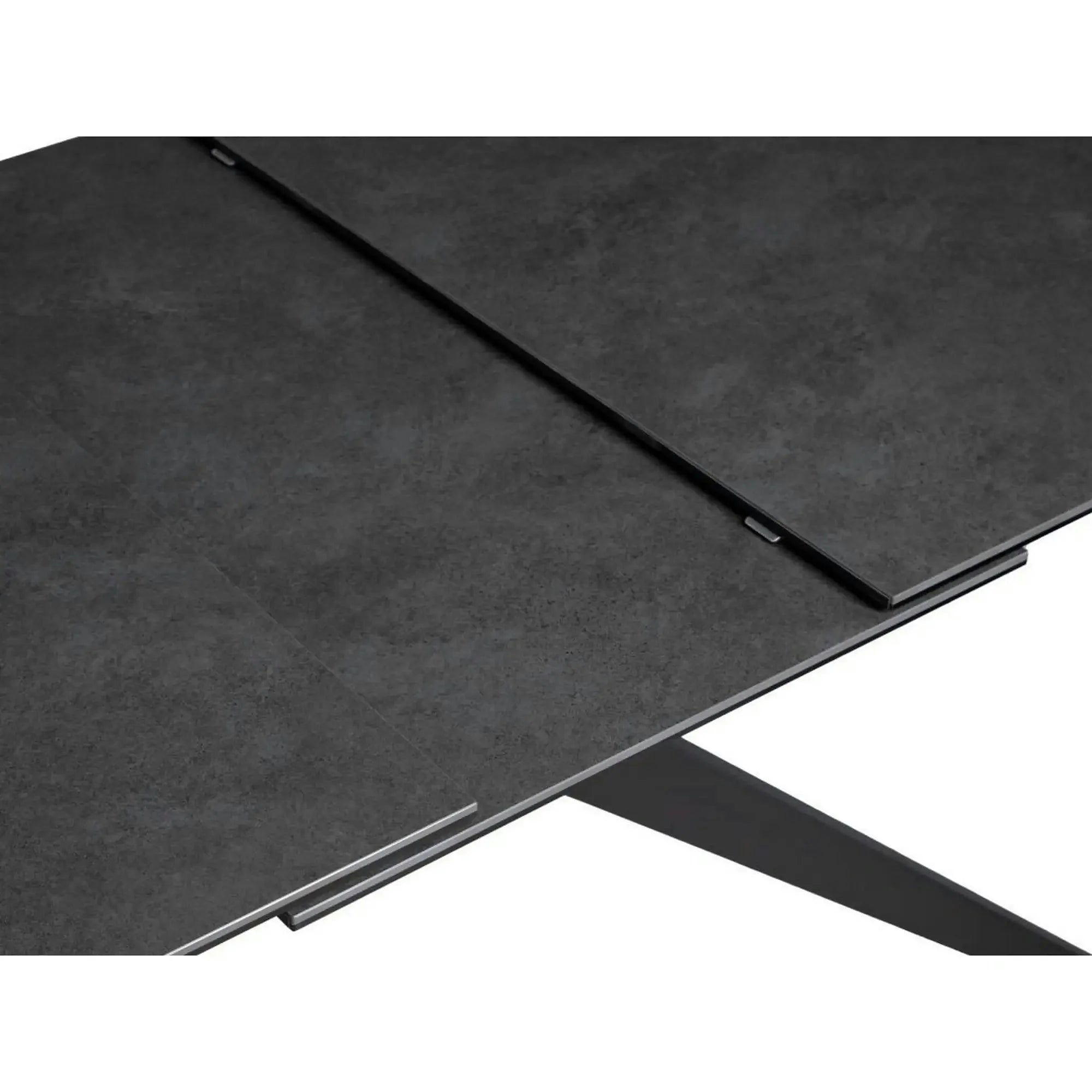 Masa extensibila COSMO, negru, sticla/ceramica/metal, 180/240x90x76 cm