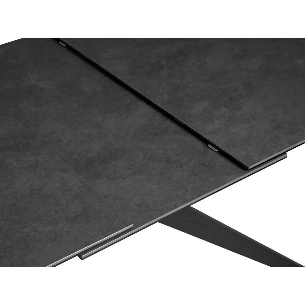 Masa extensibila COSMO, negru, sticla/ceramica/metal, 180/240x90x76 cm