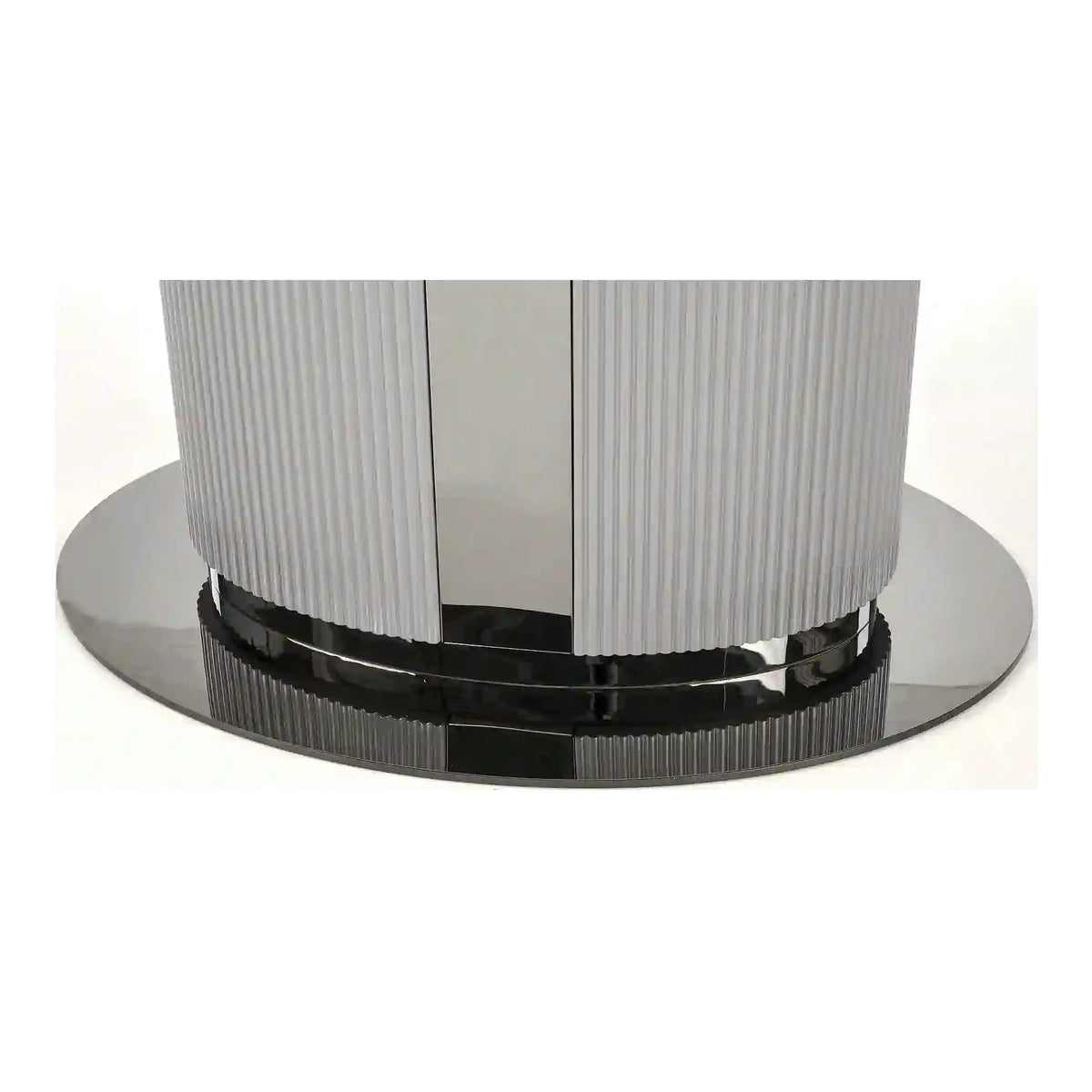 Masa extensibila DANCAN, alb/gri, 160-220x90x76 cm