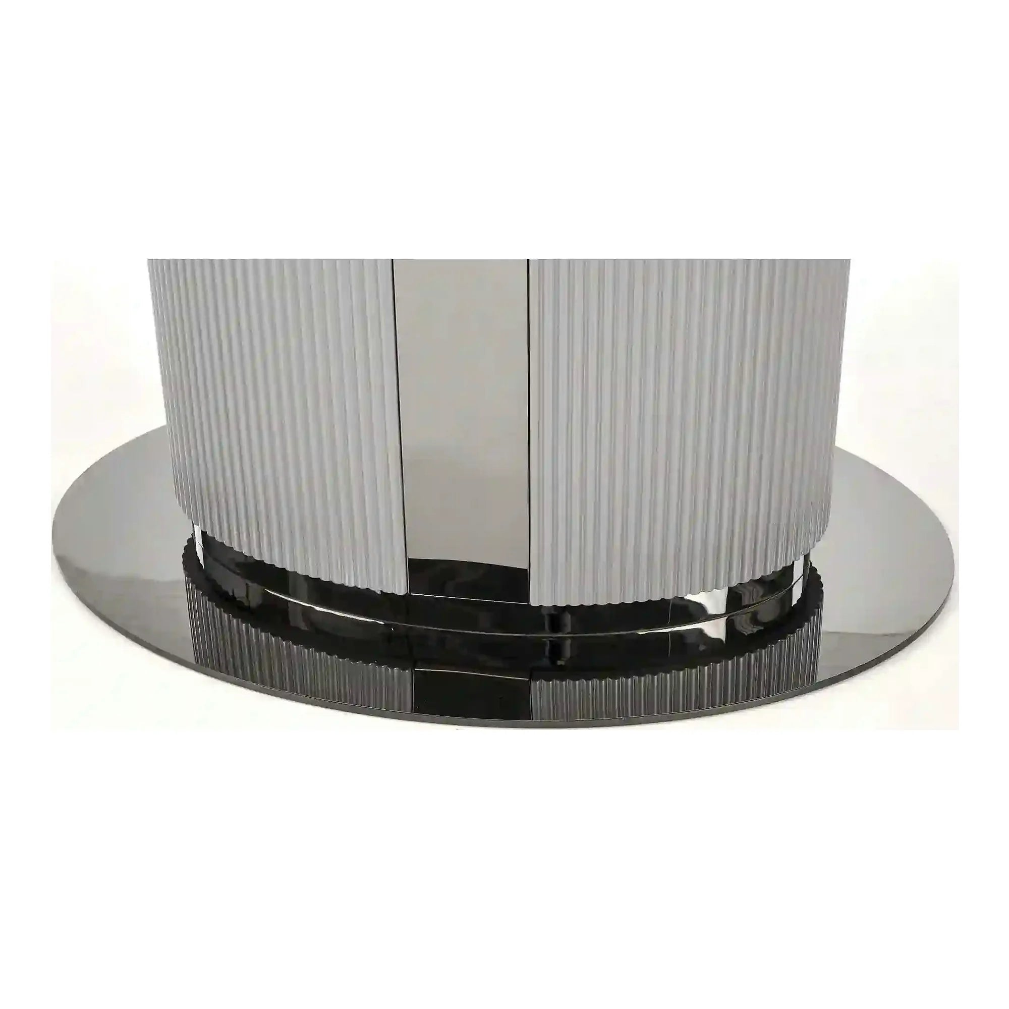 Masa extensibila DANCAN, alb/gri, 160-220x90x76 cm