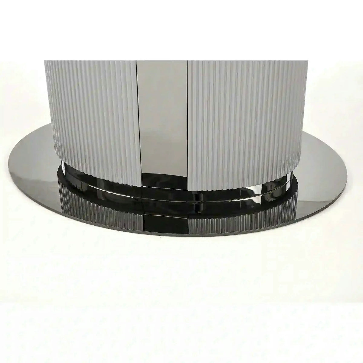 Masa extensibila DANCAN, alb/gri, 160-220x90x76 cm