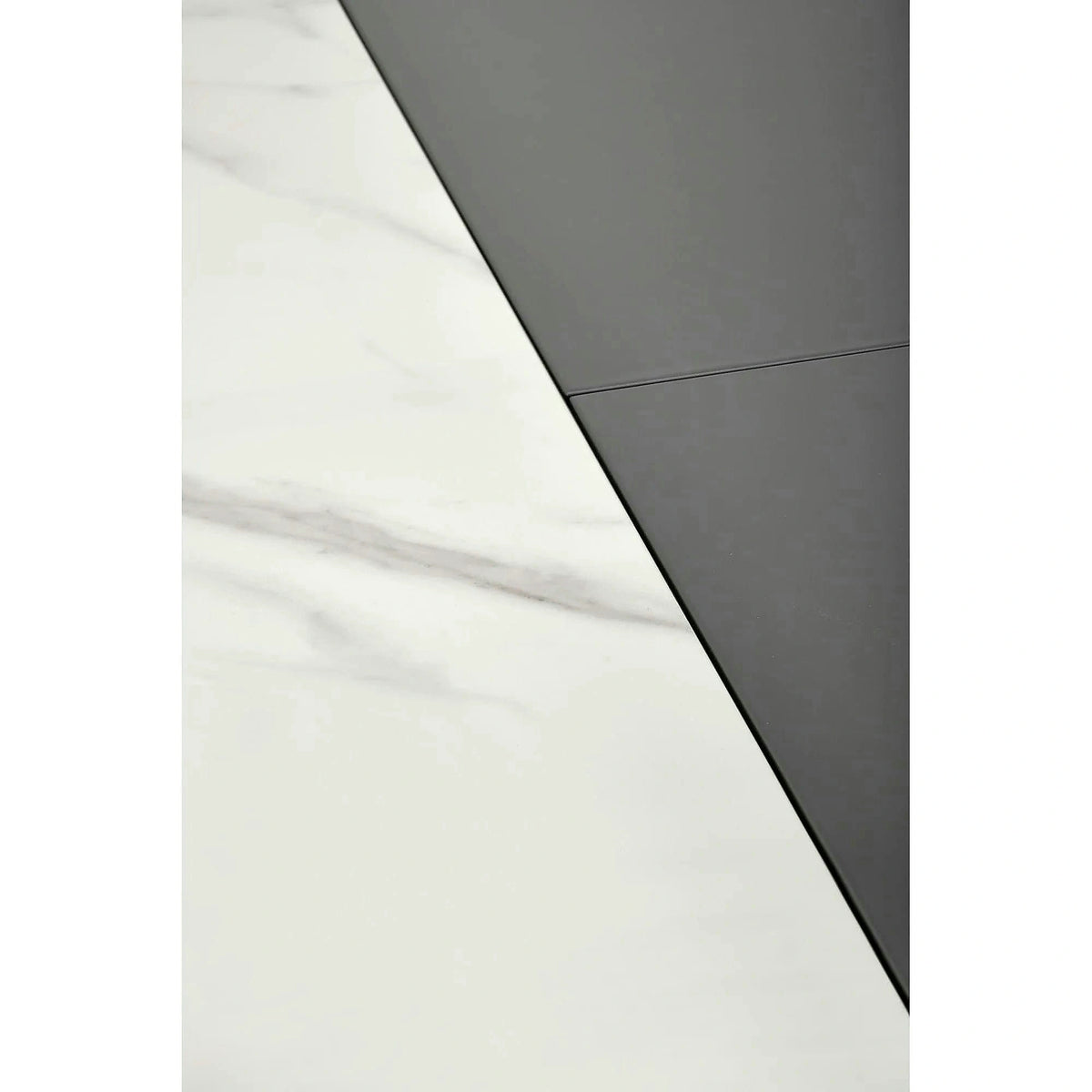 Masa extensibila DANCAN, alb/gri, 160-220x90x76 cm