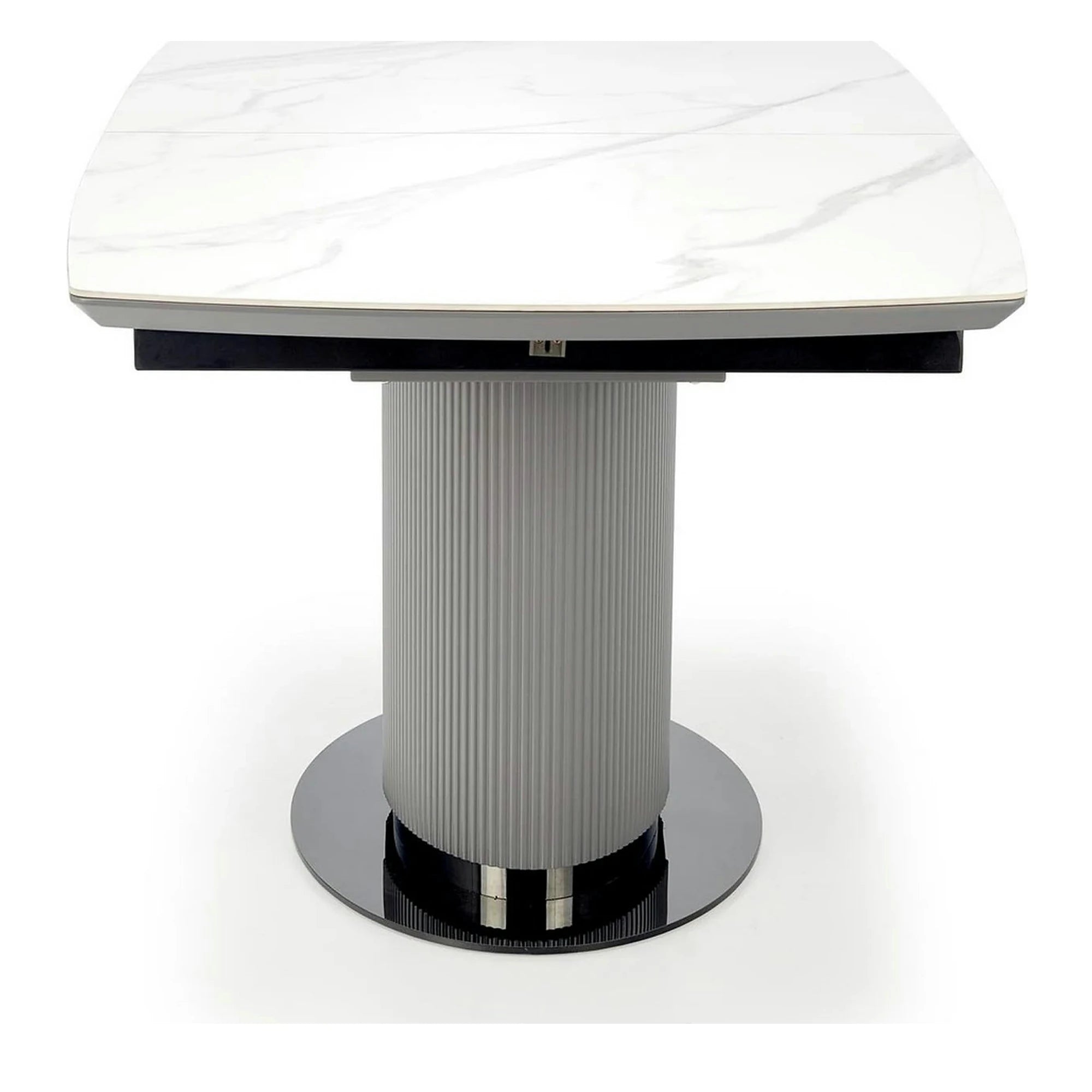 Masa extensibila DANCAN, alb/gri, 160-220x90x76 cm