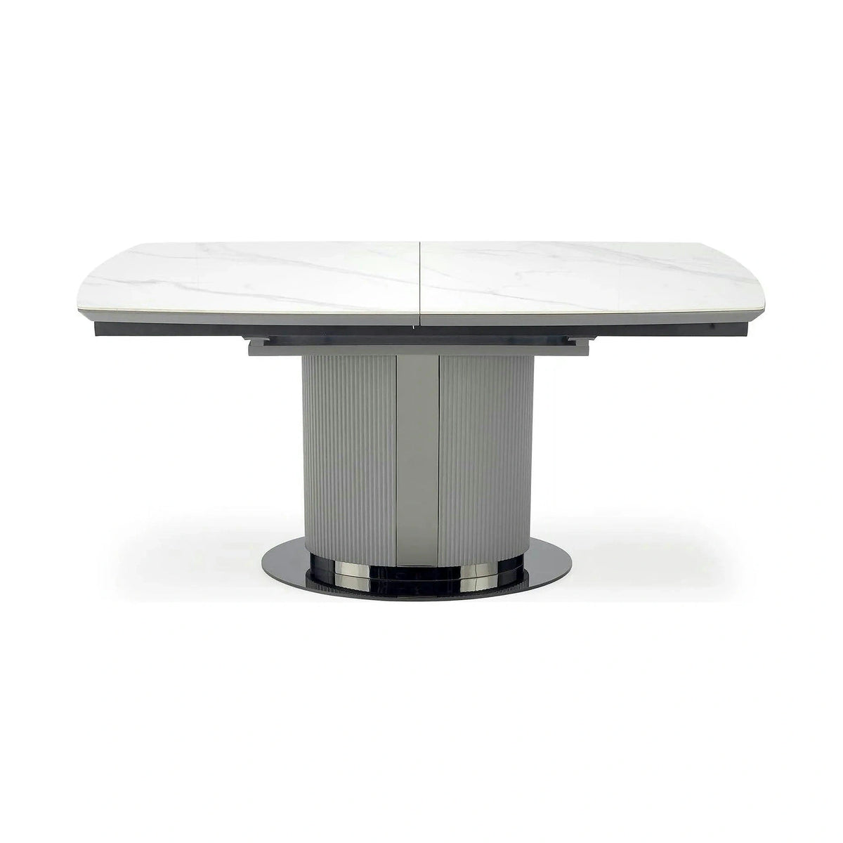 Masa extensibila DANCAN, alb/gri, 160-220x90x76 cm