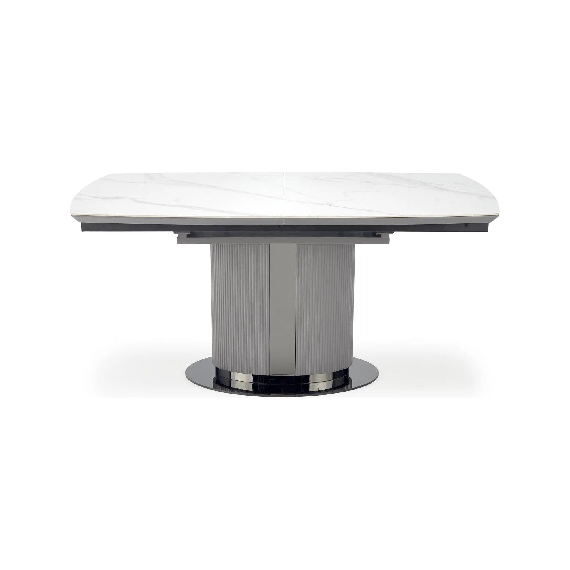 Masa extensibila DANCAN, alb/gri, 160-220x90x76 cm