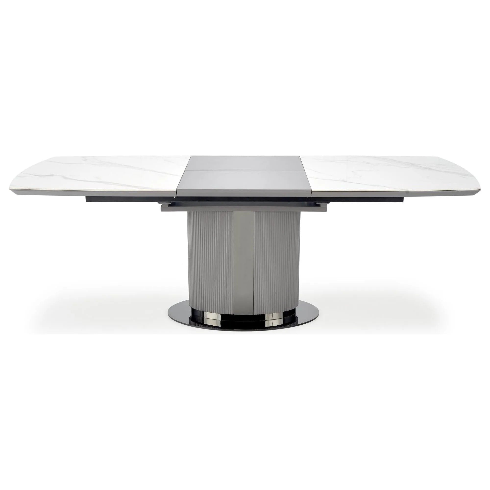 Masa extensibila DANCAN, alb/gri, 160-220x90x76 cm