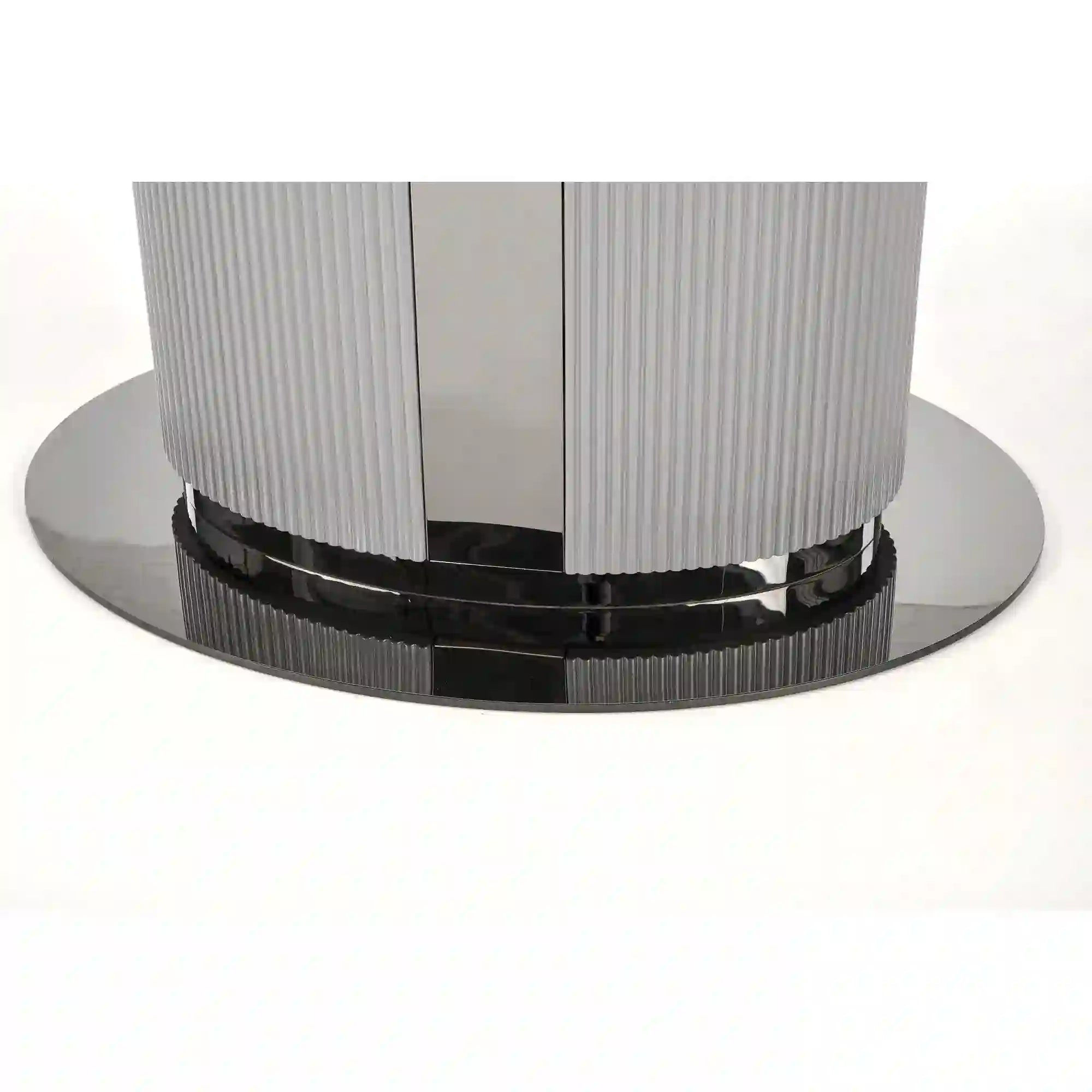 Masa extensibila DANCAN, alb/gri, 160-220x90x76 cm