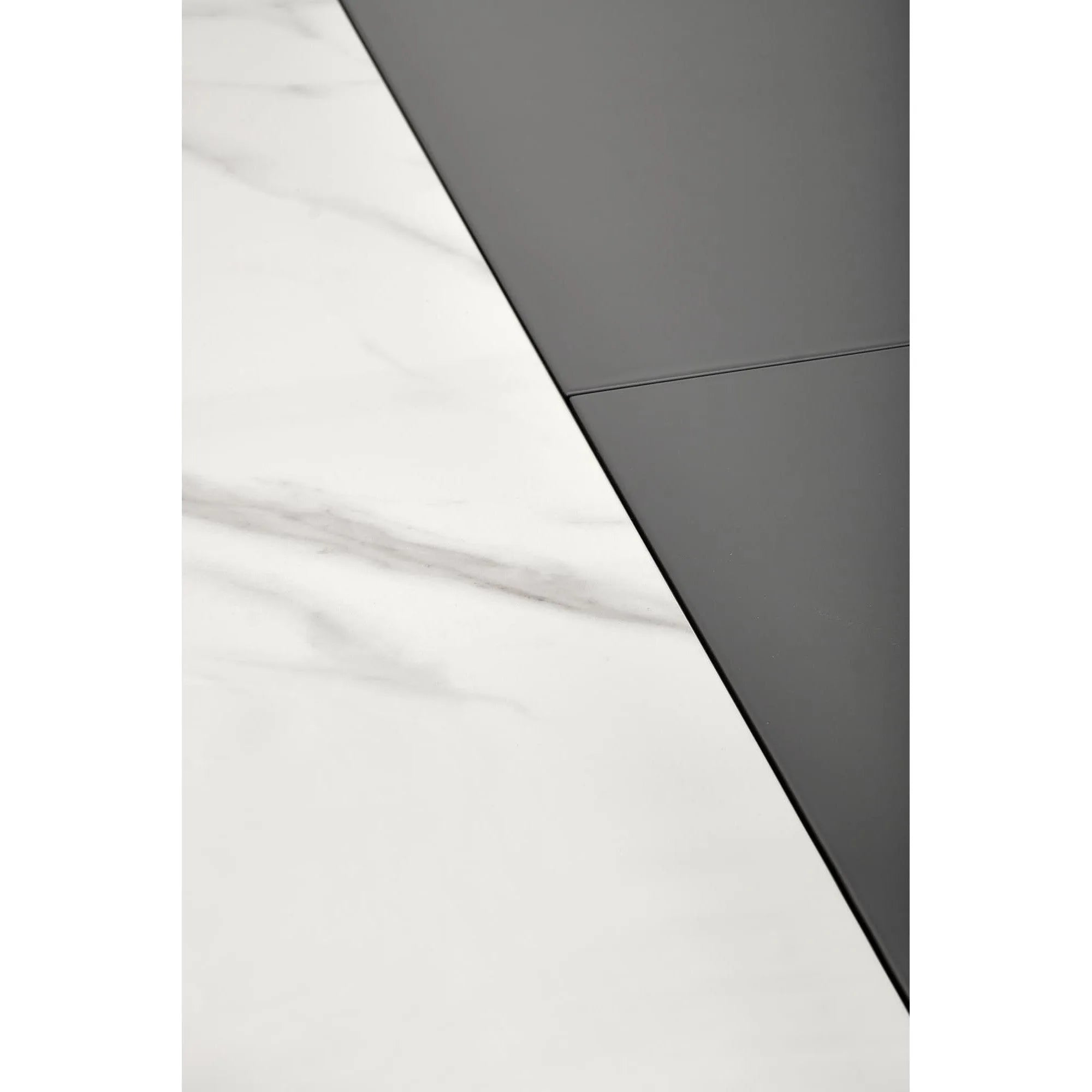 Masa extensibila DANCAN, alb/gri, 160-220x90x76 cm