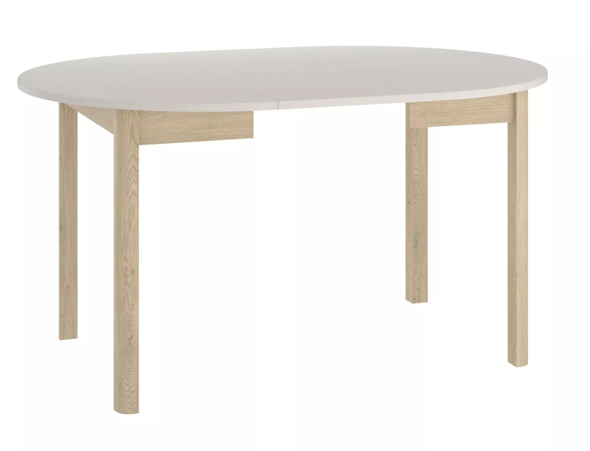 Masa extensibila DANTE, casmir/stejar, PAL laminat, 102/144x102x75 cm