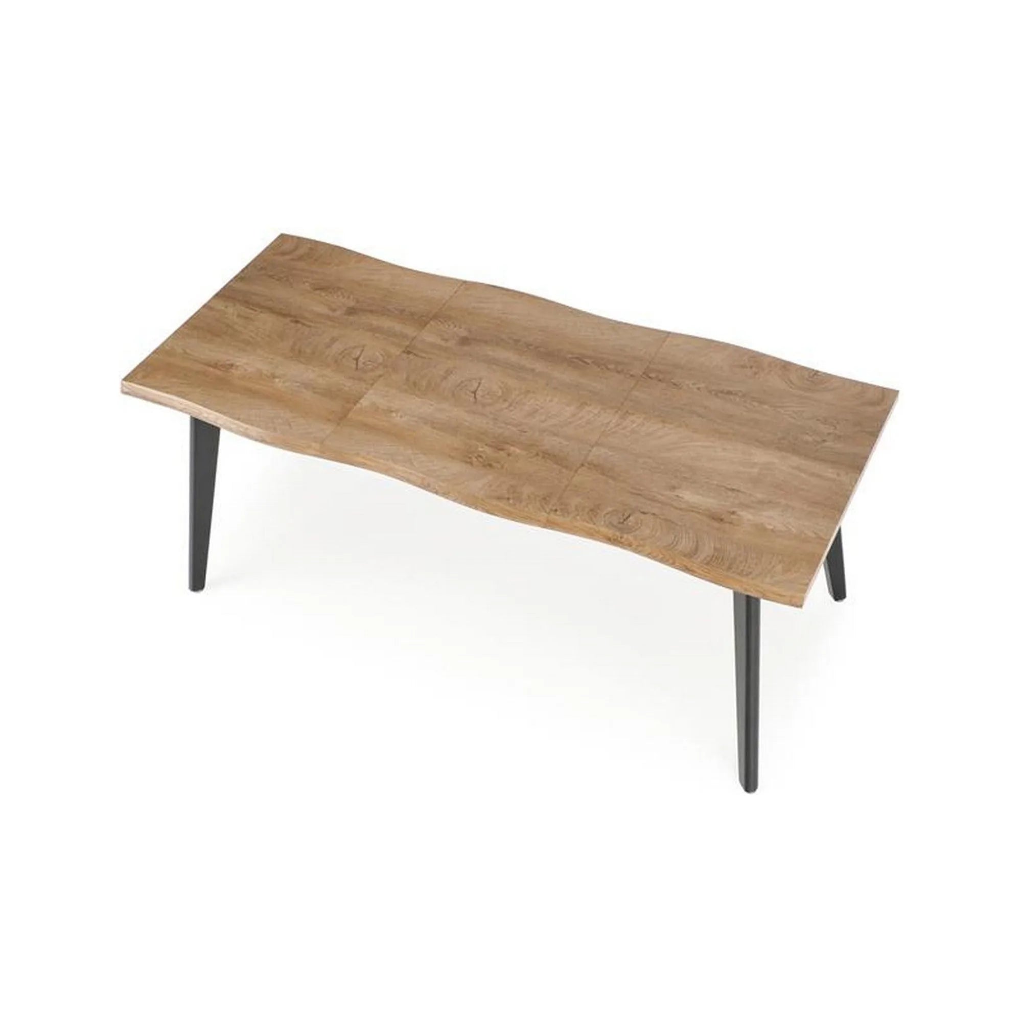 Masa extensibila DICKSON, stejar miere/negru, 150/210x90x75 cm