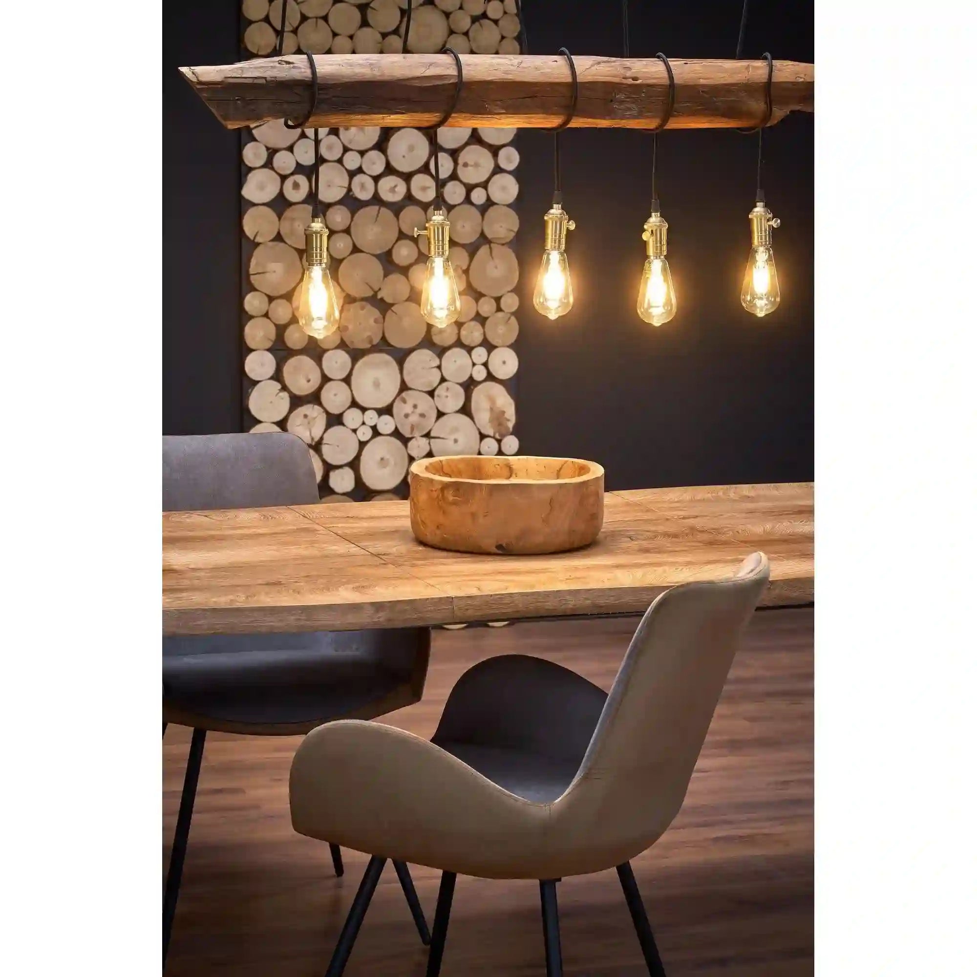 Masa extensibila DICKSON, stejar natural, 120-180x80x75 cm