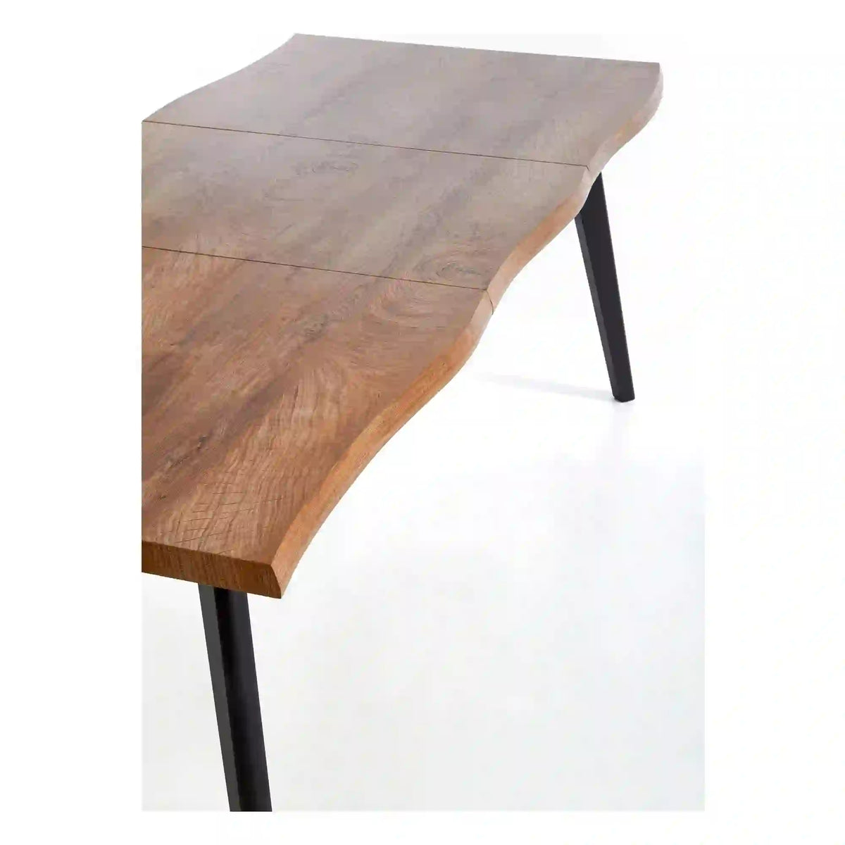 Masa extensibila bucatarie DICKSON, stejar natural, 120-180x80x75 cm