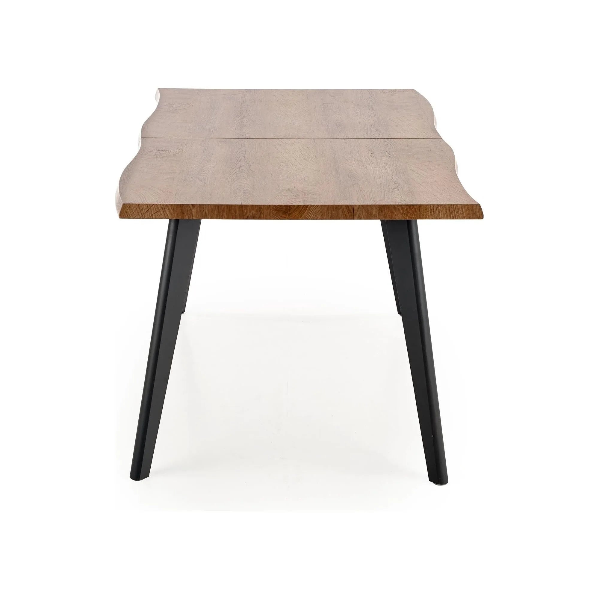 Masa extensibila DICKSON, stejar natural/negru, 150/210x90x75 cm