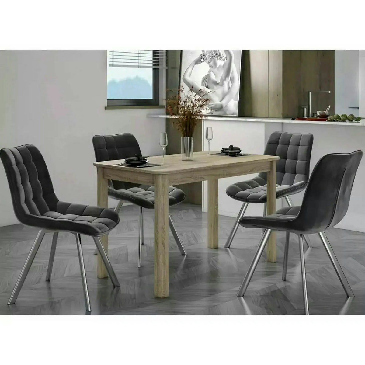 Masa extensibila DIEGO II, stejar sonoma, 105/140x65x75 cm