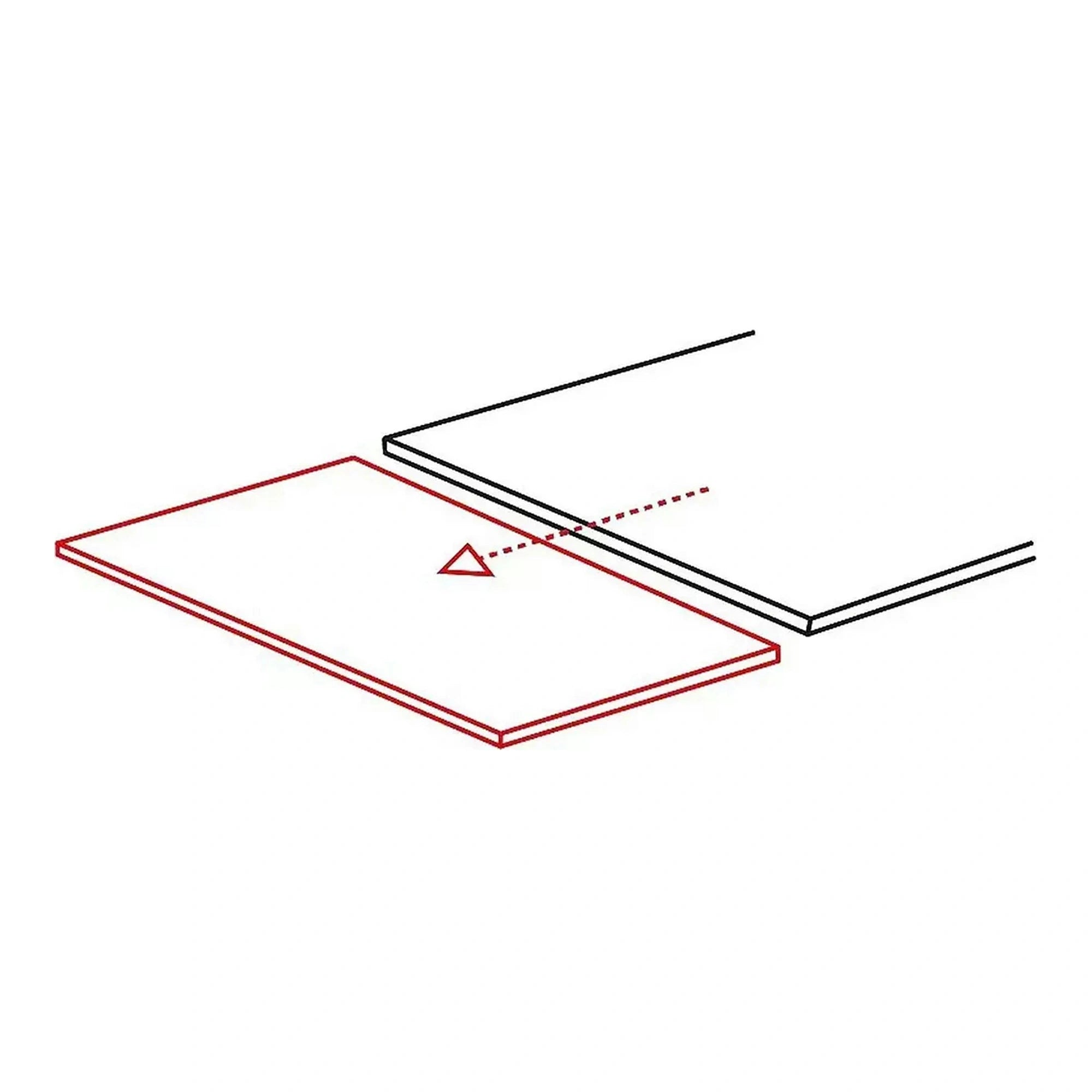 Masa extensibila DIUNA, alb/negru, sticla securizata/ceramica/metal, 160/240x90x77 cm