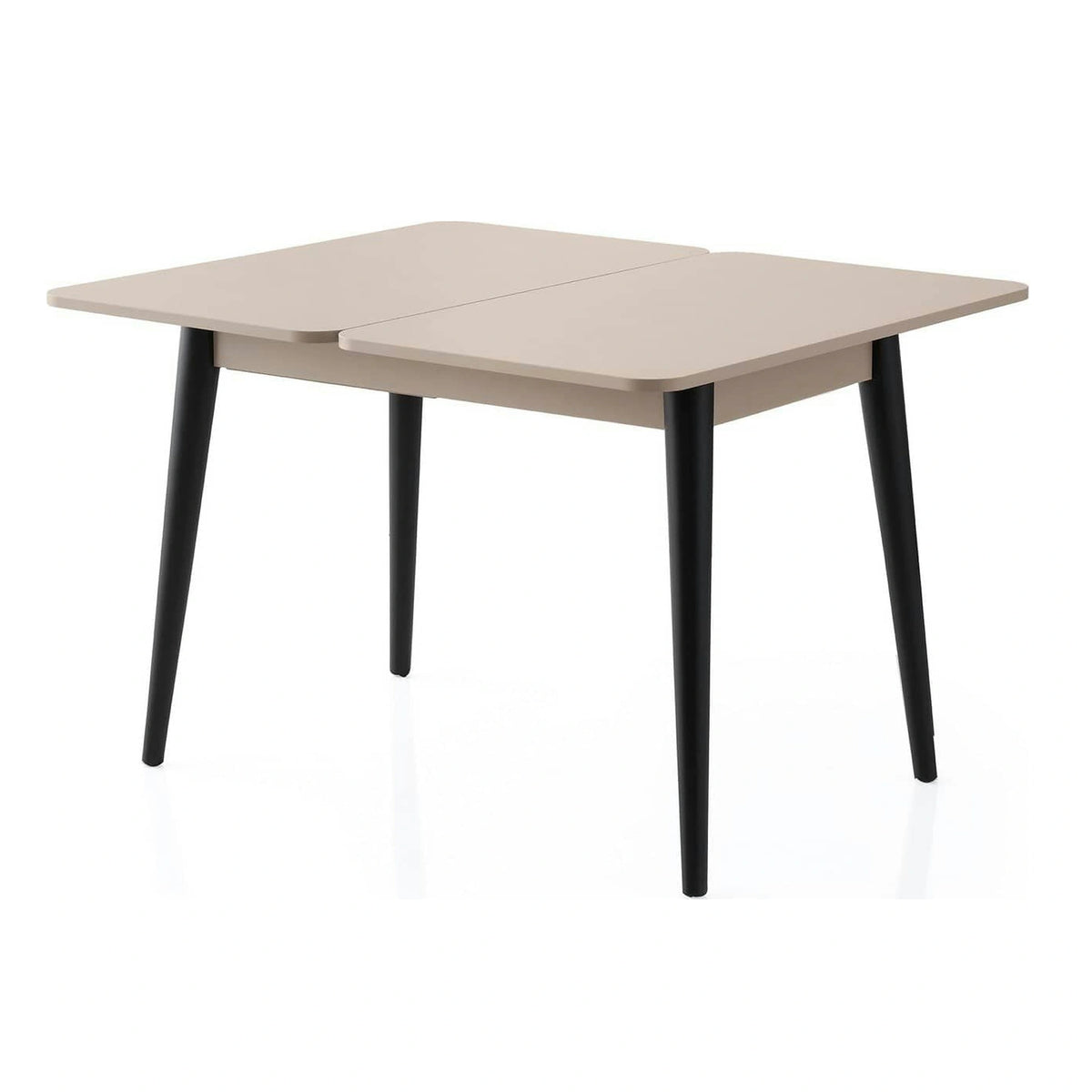 Masa extensibila DOLUNAY 1285, bej, PAL melaminat, 100/120x60/100x75 cm