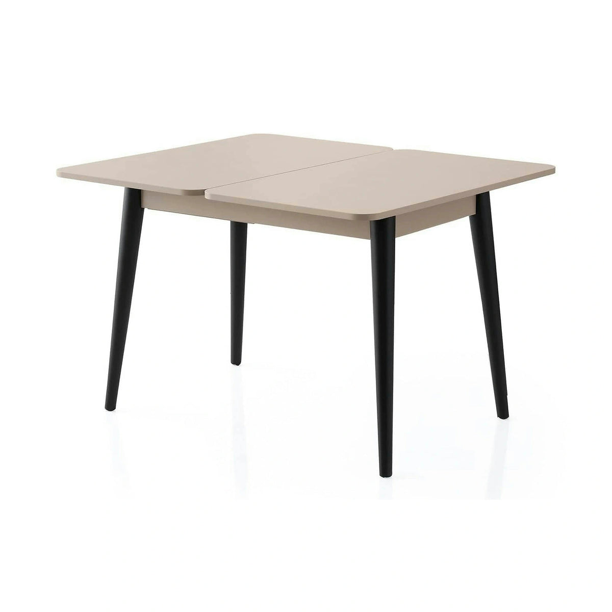 Masa extensibila DOLUNAY 1285, bej, PAL melaminat, 100/120x60/100x75 cm