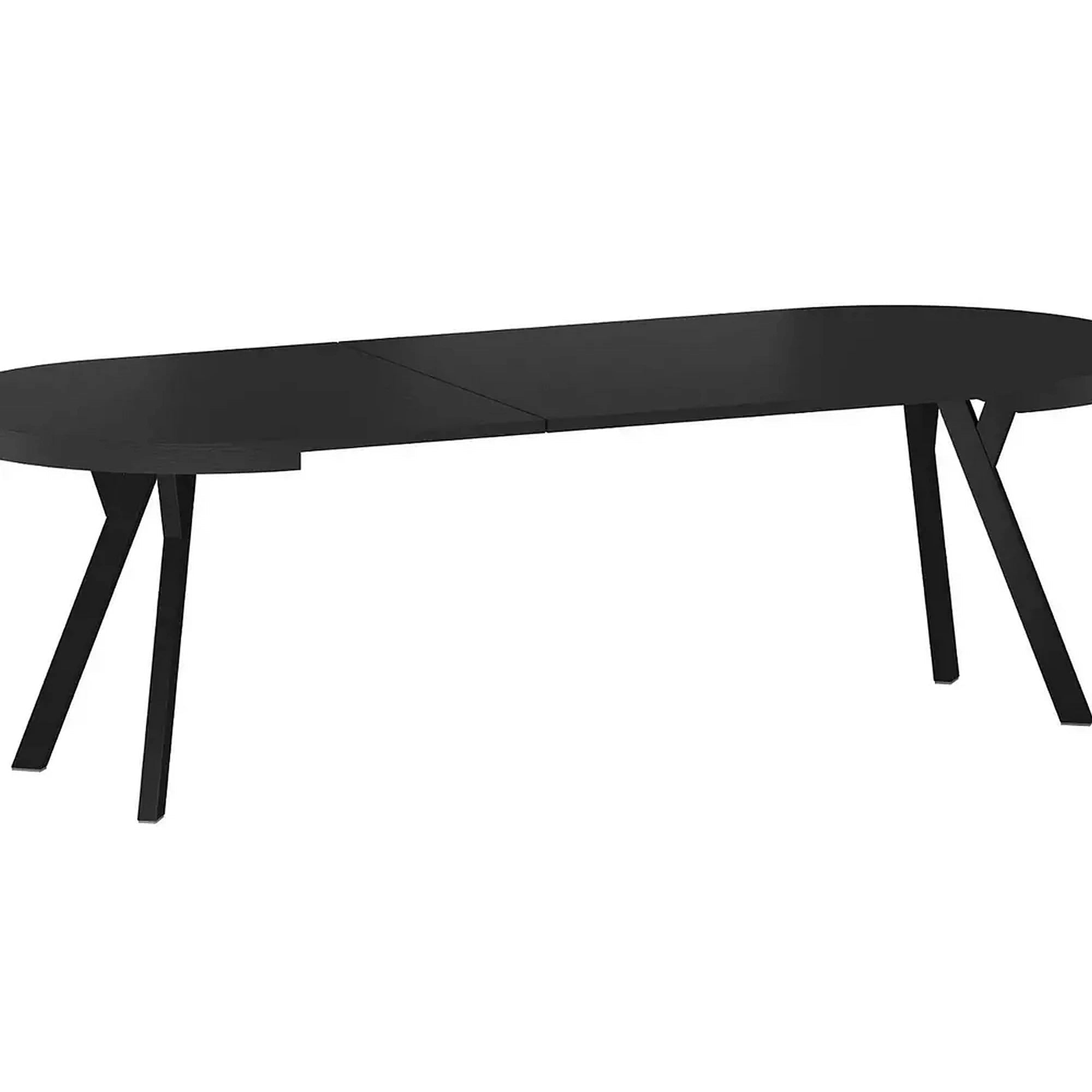 Masa extensibila DOMINGO, negru, 100/250x100x76 cm