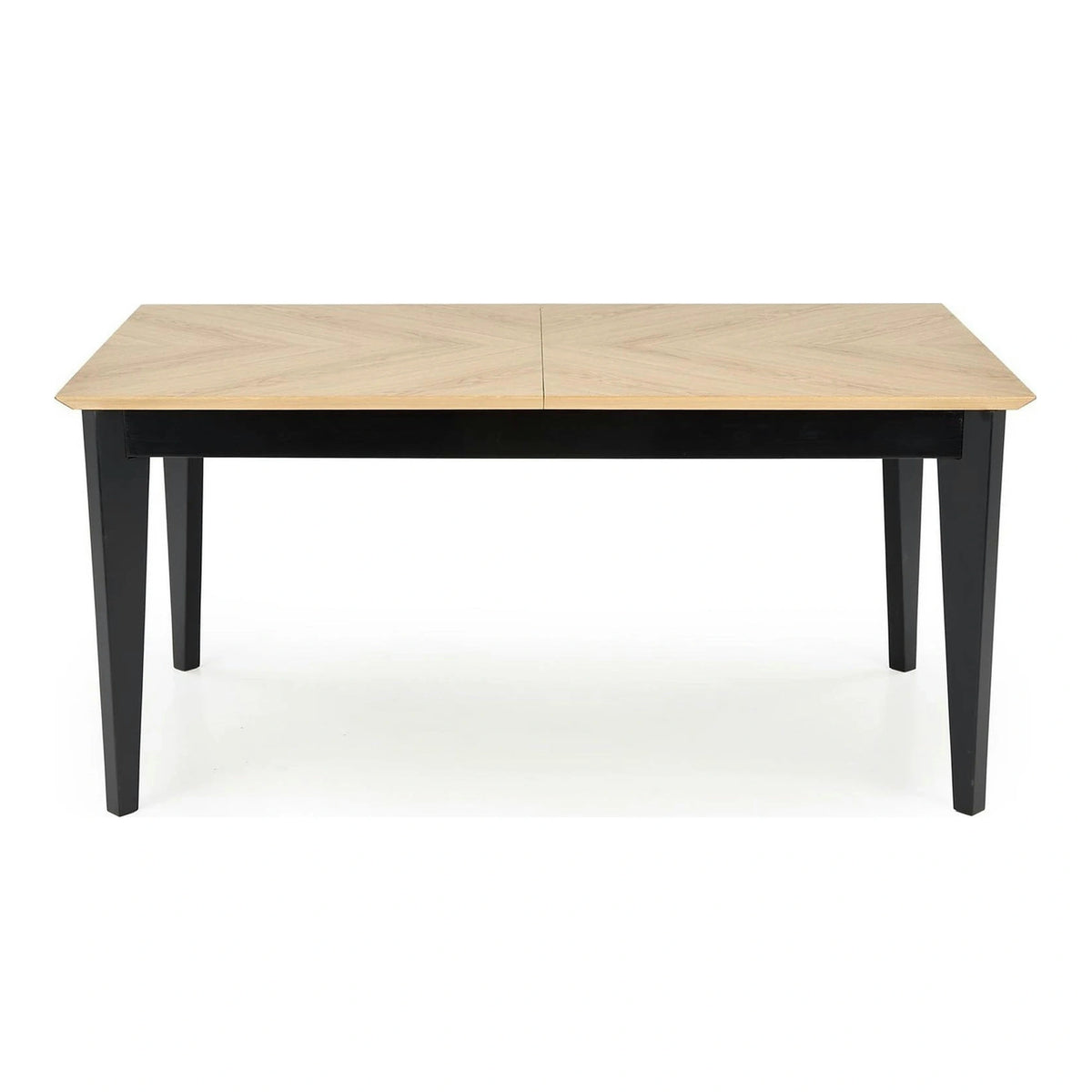 Masa extensibila EDMONDO, stejar/negru, PAL laminat/furnir, 160/240x90x75 cm