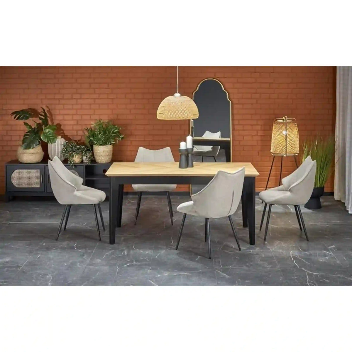 Set masa EDMONDO cu 4 scaune K543