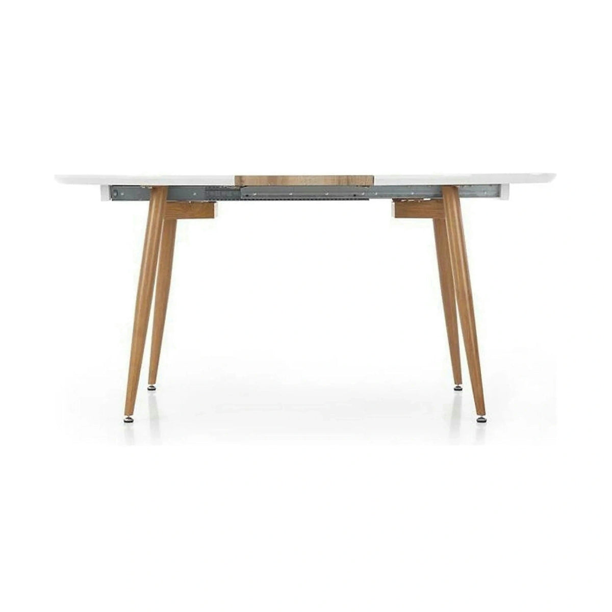 Masa extensibila EDWARD, alb/stejar miere, 120/200x100x75 cm