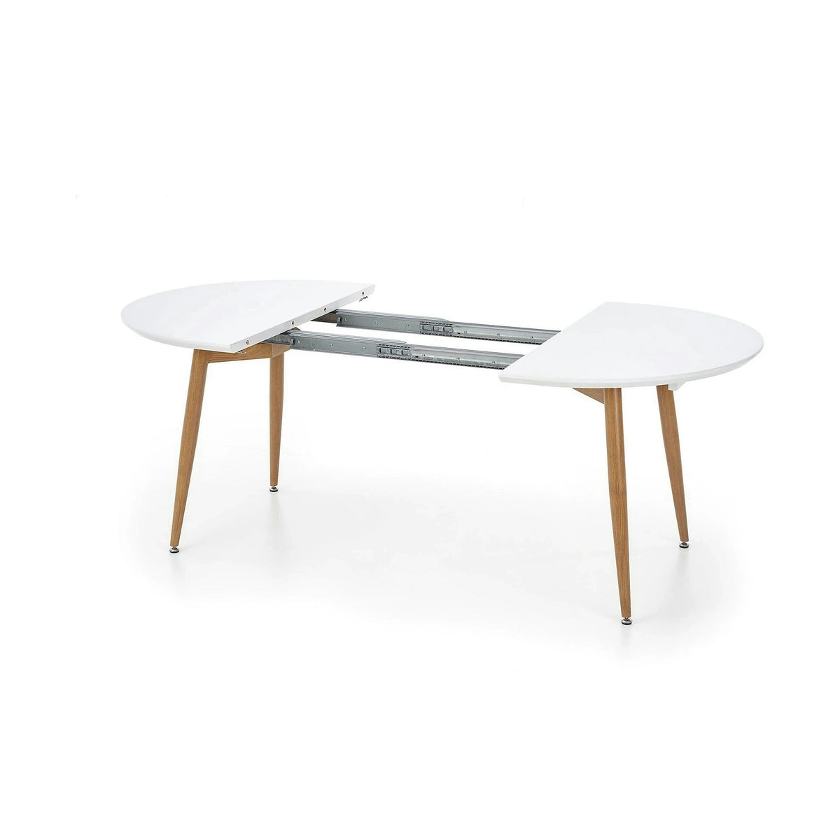 Masa extensibila EDWARD, alb/stejar miere, 120/200x100x75 cm