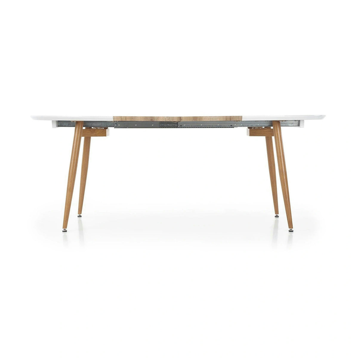 Masa extensibila EDWARD, alb/stejar miere, 120/200x100x75 cm